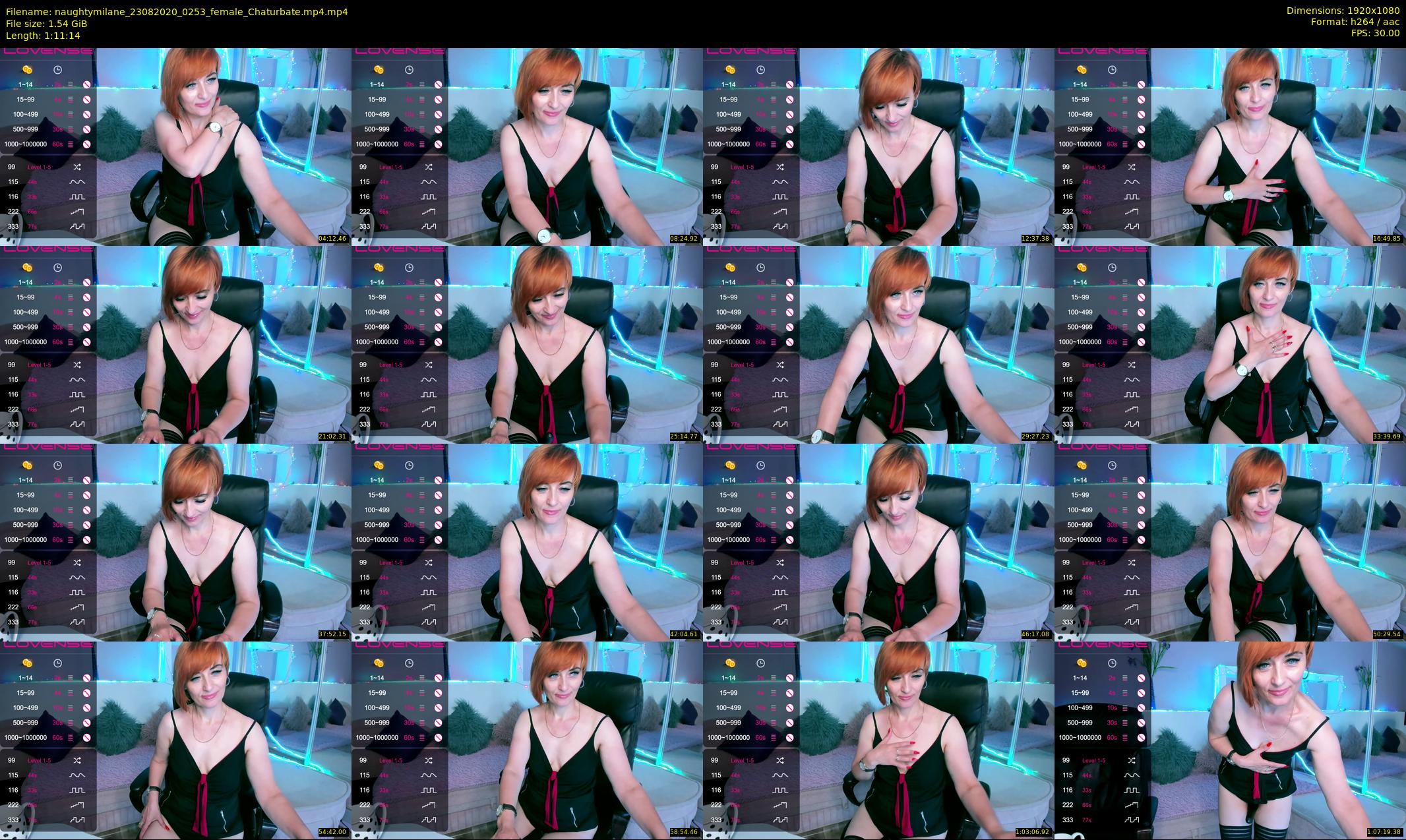 naughtymilane — 72 minute Chaturbate female cam show recording, 1080p, Aug 23, 2020