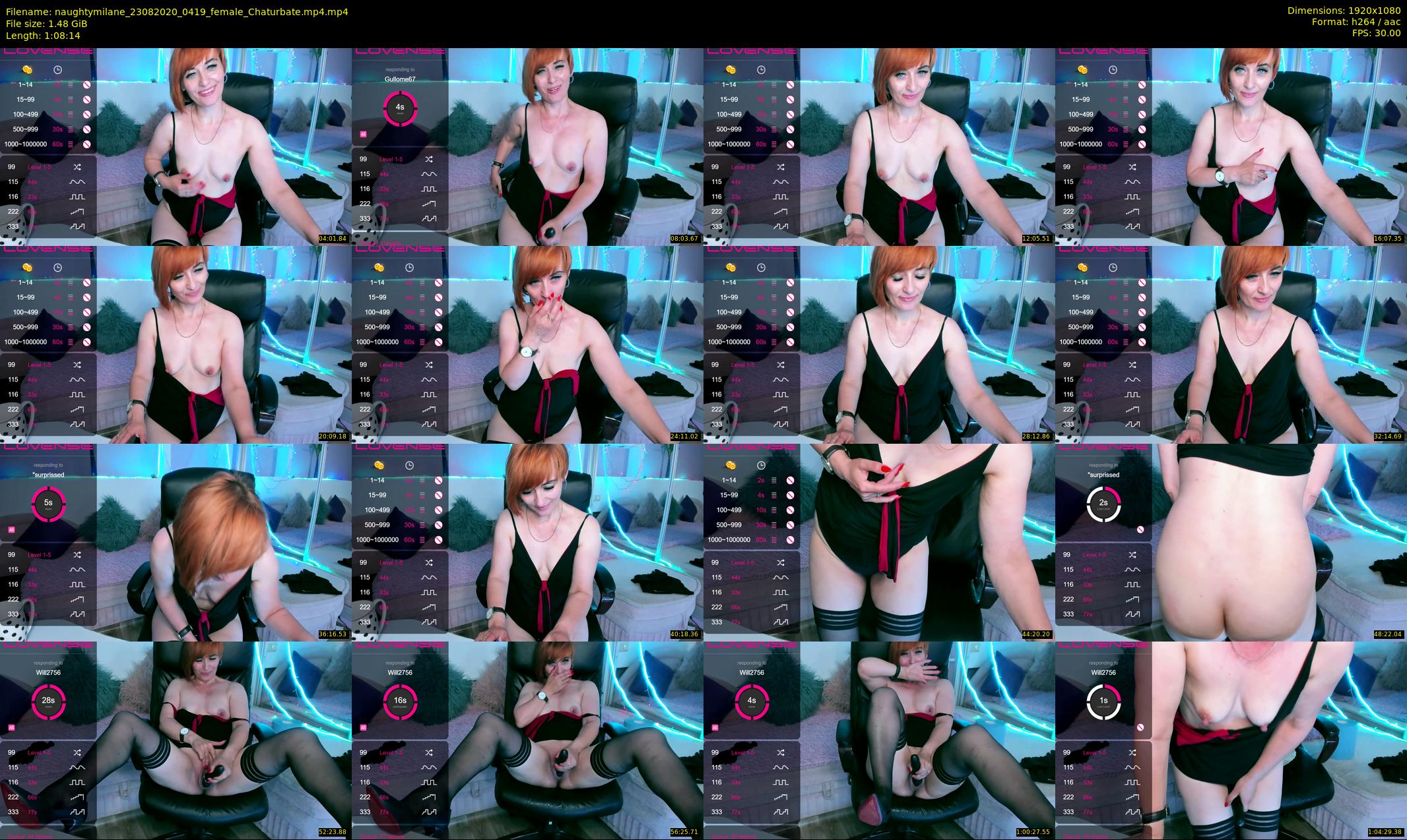 naughtymilane — 69 minute Chaturbate female cam show recording, 1080p, Aug 23, 2020