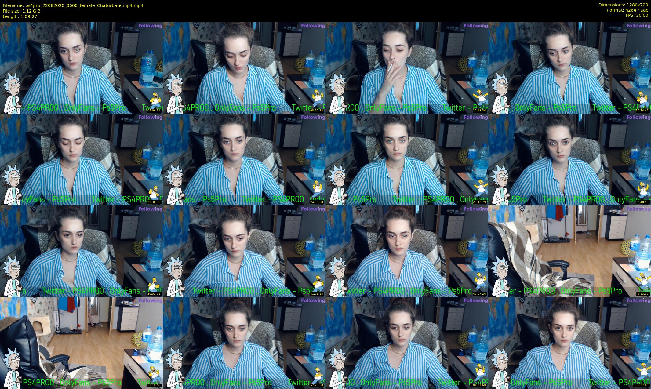 ps4pro — 70 minute Chaturbate female cam show recording, 720p, Aug 22, 2020
