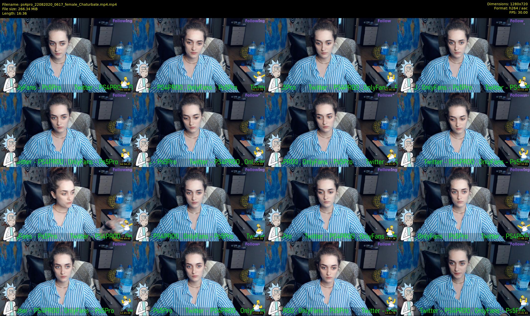 ps4pro — 17 minute Chaturbate female cam show recording, 720p, Aug 22, 2020