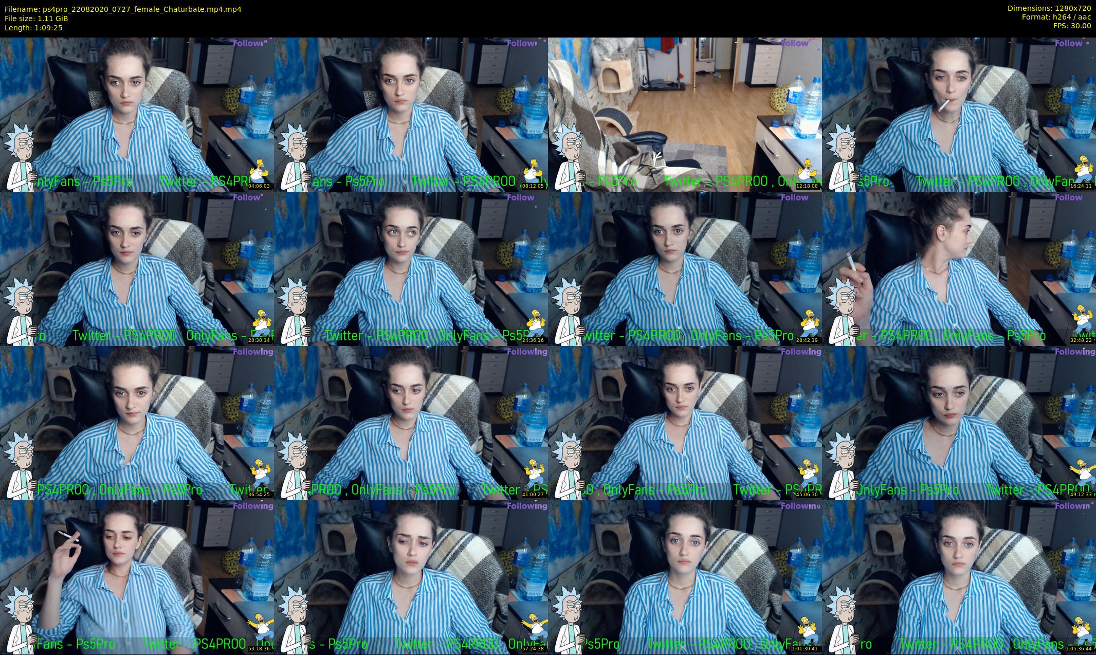 ps4pro — 70 minute Chaturbate female cam show recording, 720p, Aug 22, 2020