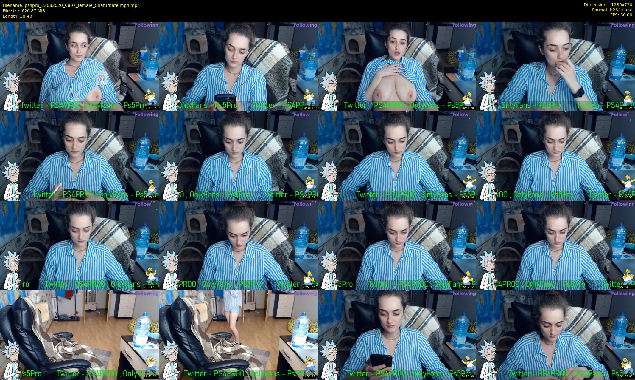 ps4pro — 39 minute Chaturbate female cam show recording, 720p, Aug 22, 2020