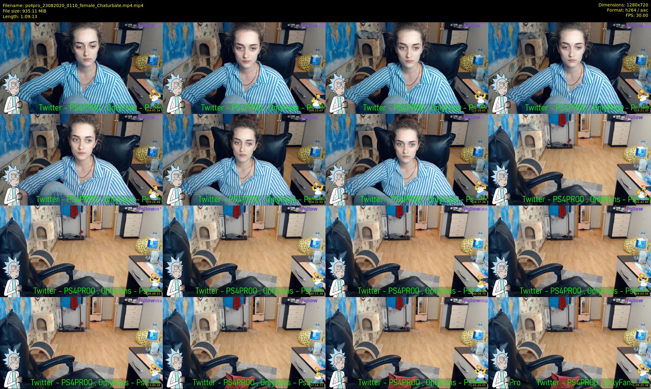 ps4pro — 70 minute Chaturbate female cam show recording, 720p, Aug 23, 2020