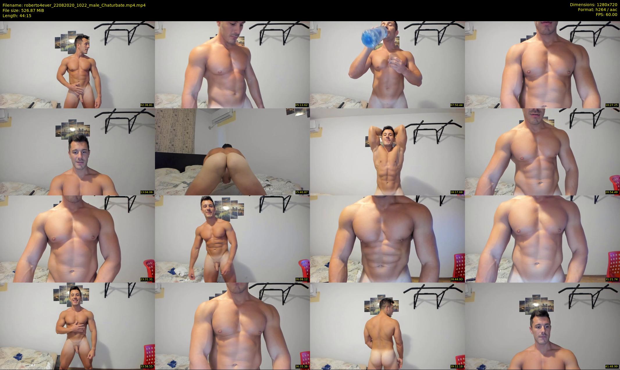 roberto4ever — 45 minute Chaturbate male cam show recording, 720p, Aug 22, 2020