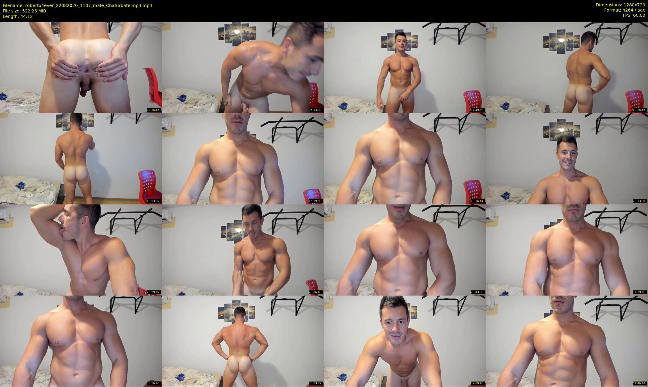 roberto4ever — 45 minute Chaturbate male cam show recording, 720p, Aug 22, 2020