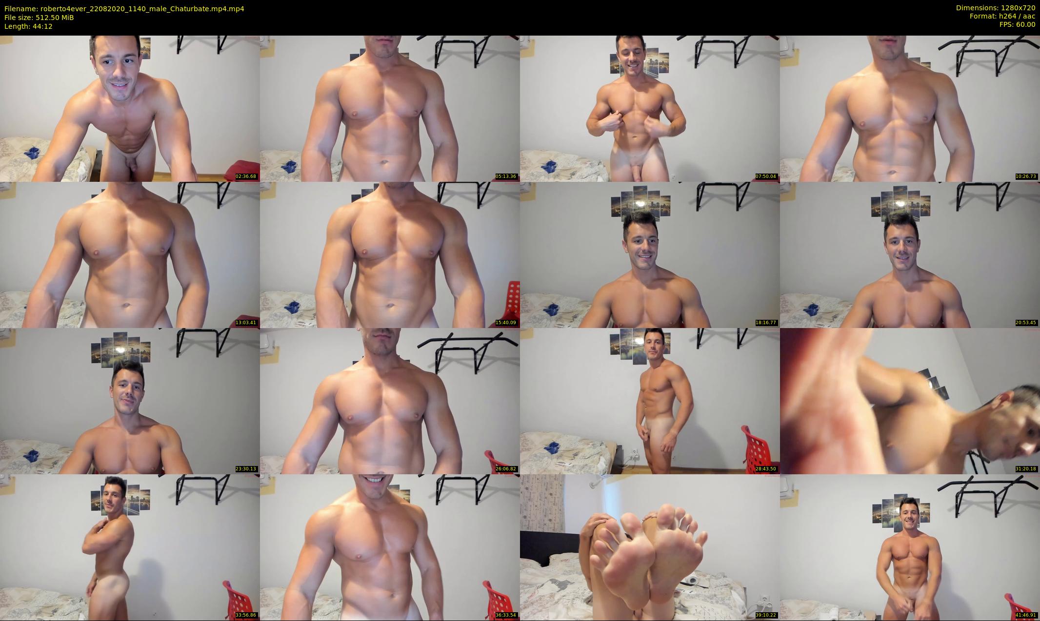 roberto4ever — 45 minute Chaturbate male cam show recording, 720p, Aug 22, 2020