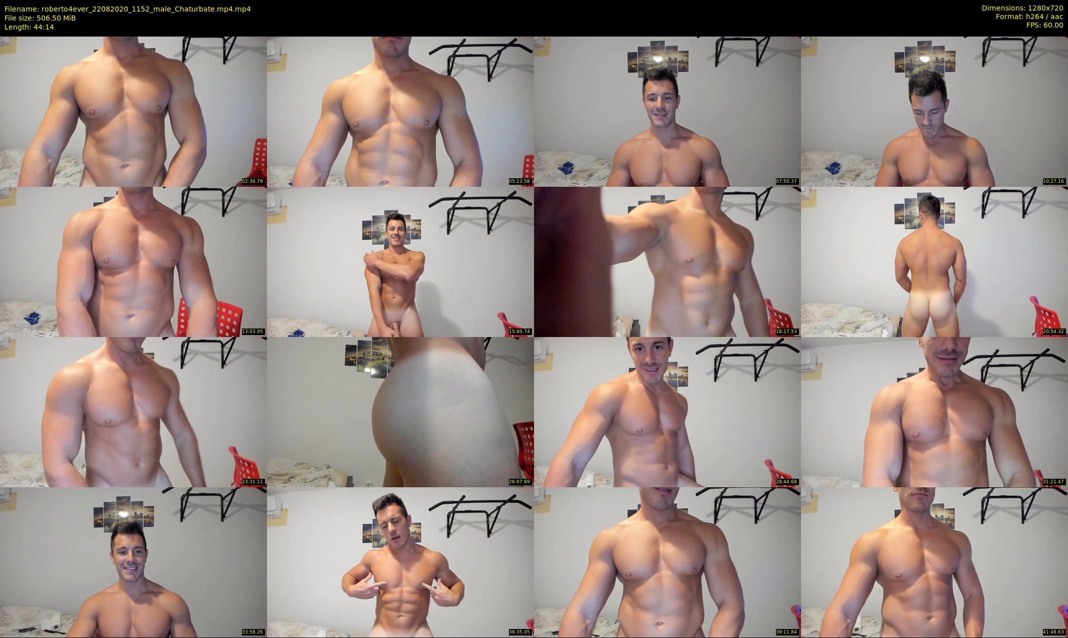 roberto4ever — 45 minute Chaturbate male cam show recording, 720p, Aug 22, 2020