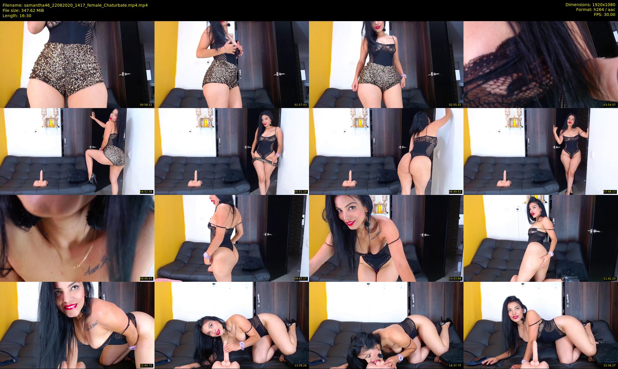 samantha46 — 17 minute Chaturbate female cam show recording, 1080p, Aug 22, 2020