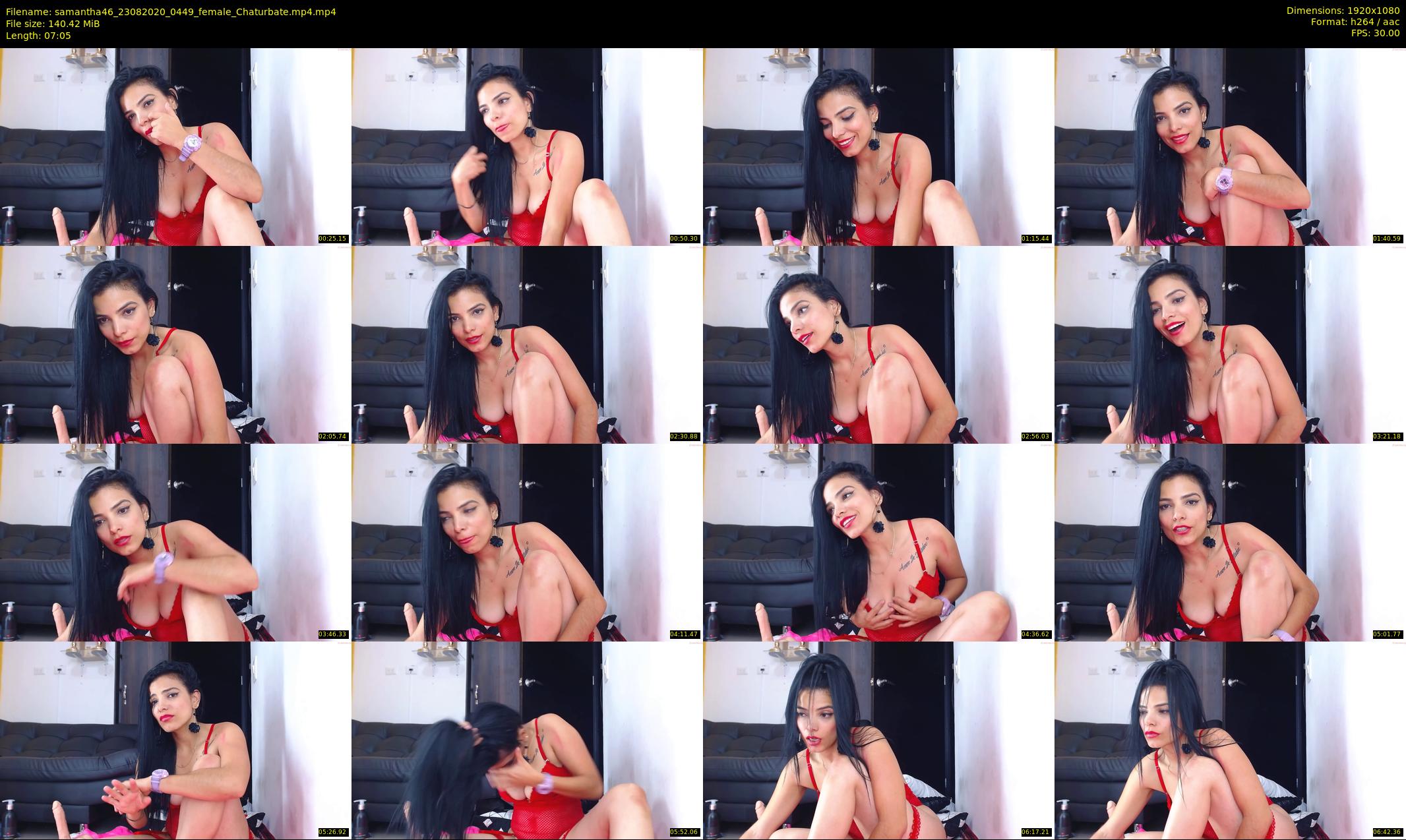 samantha46 — 8 minute Chaturbate female cam show recording, 1080p, Aug 23, 2020