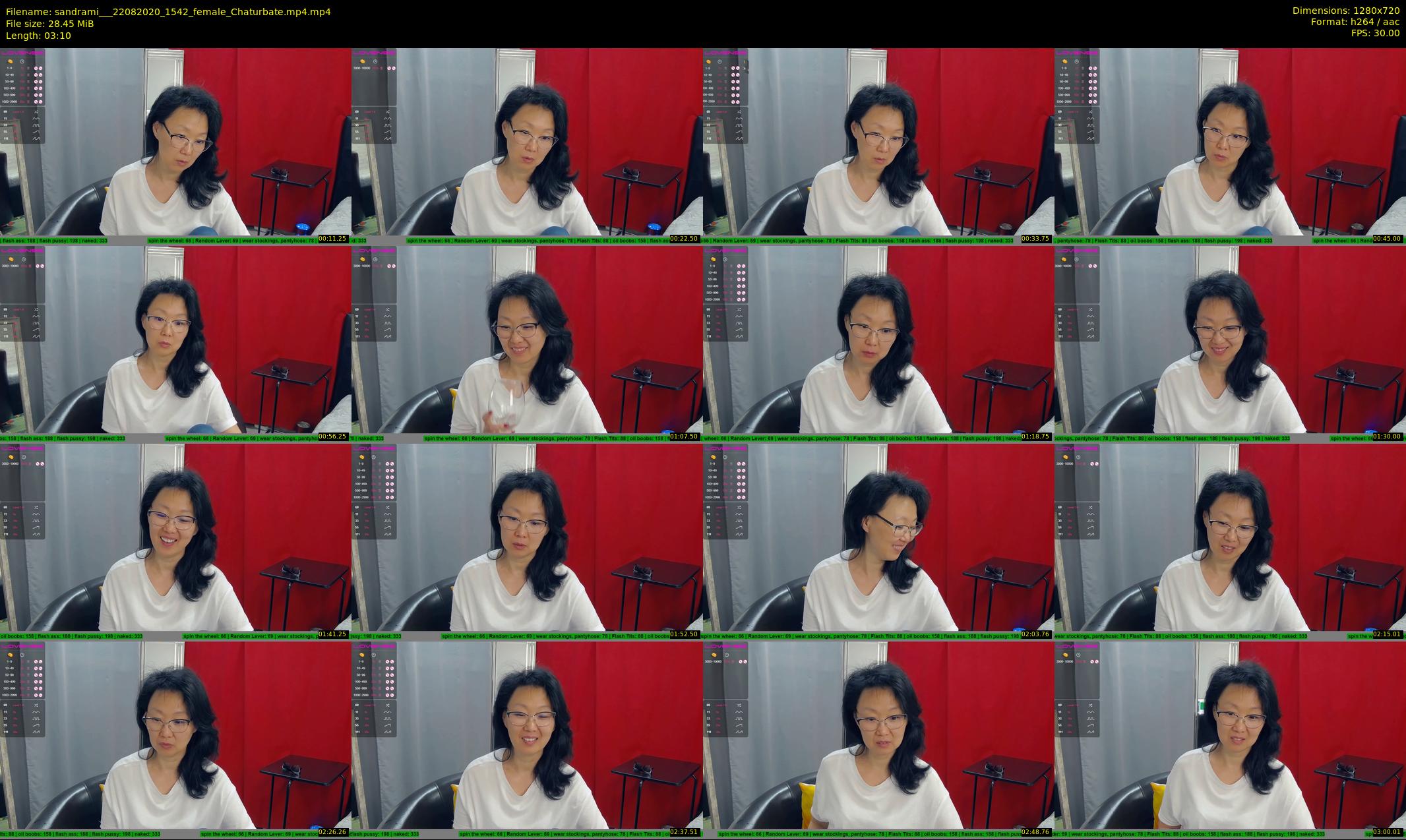 sandrami__ — 4 minute Chaturbate female cam show recording, 720p, Aug 22, 2020