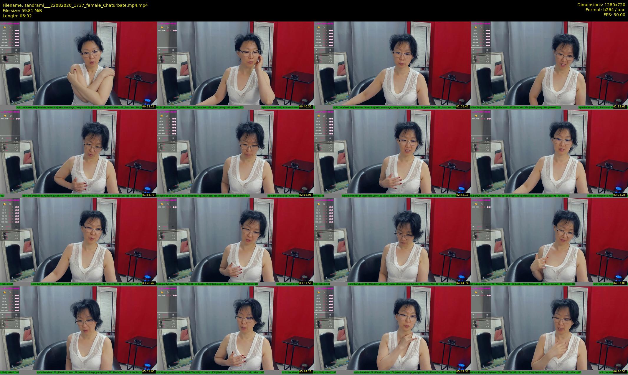 sandrami__ — 7 minute Chaturbate female cam show recording, 720p, Aug 22, 2020