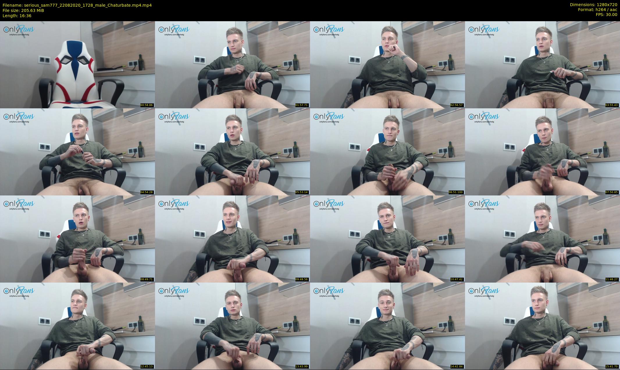 serious_sam777 — 17 minute Chaturbate male cam show recording, 720p, Aug 22, 2020