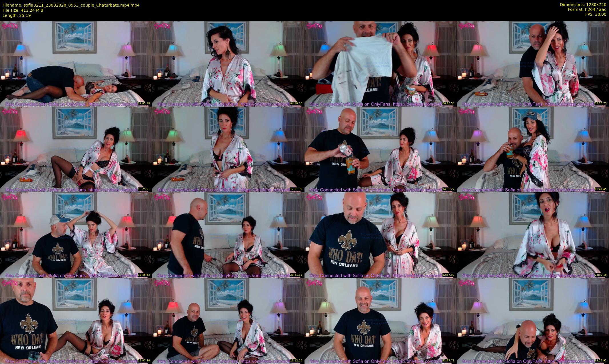 sofia3211 — 36 minute Chaturbate couple cam show recording, 720p, Aug 23, 2020