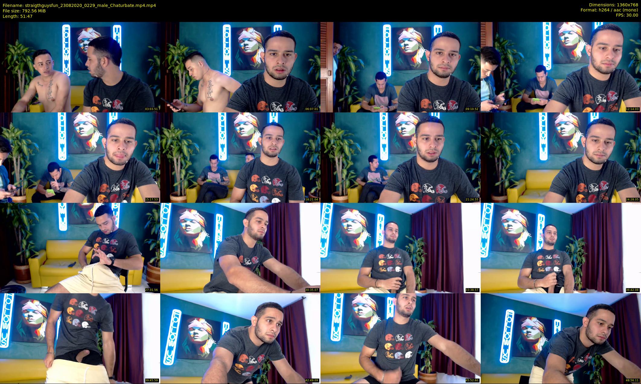 straigthguysfun — 52 minute Chaturbate male cam show recording, 720p, Aug 23, 2020