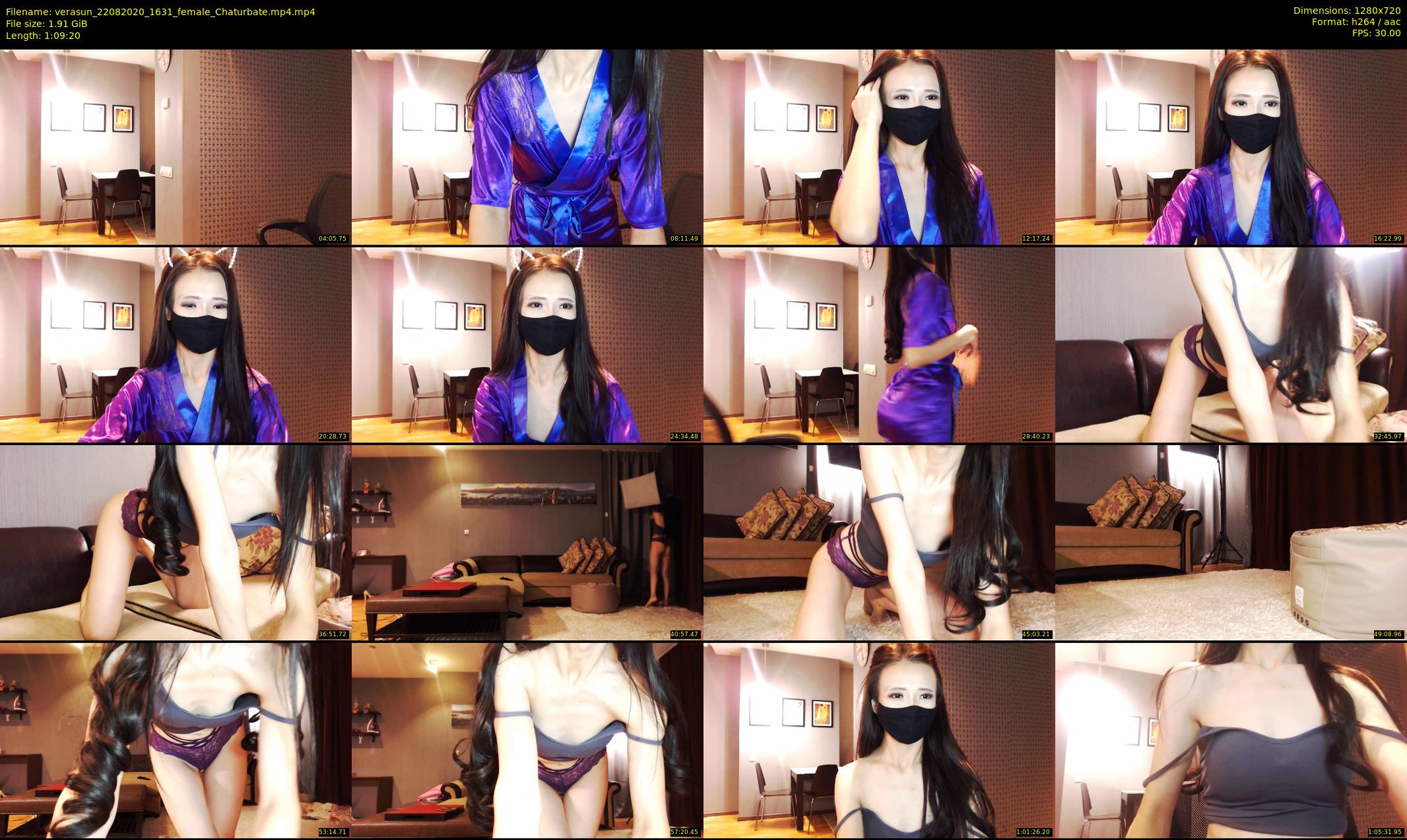 verasun — 70 minute Chaturbate female cam show recording, 720p, Aug 22, 2020