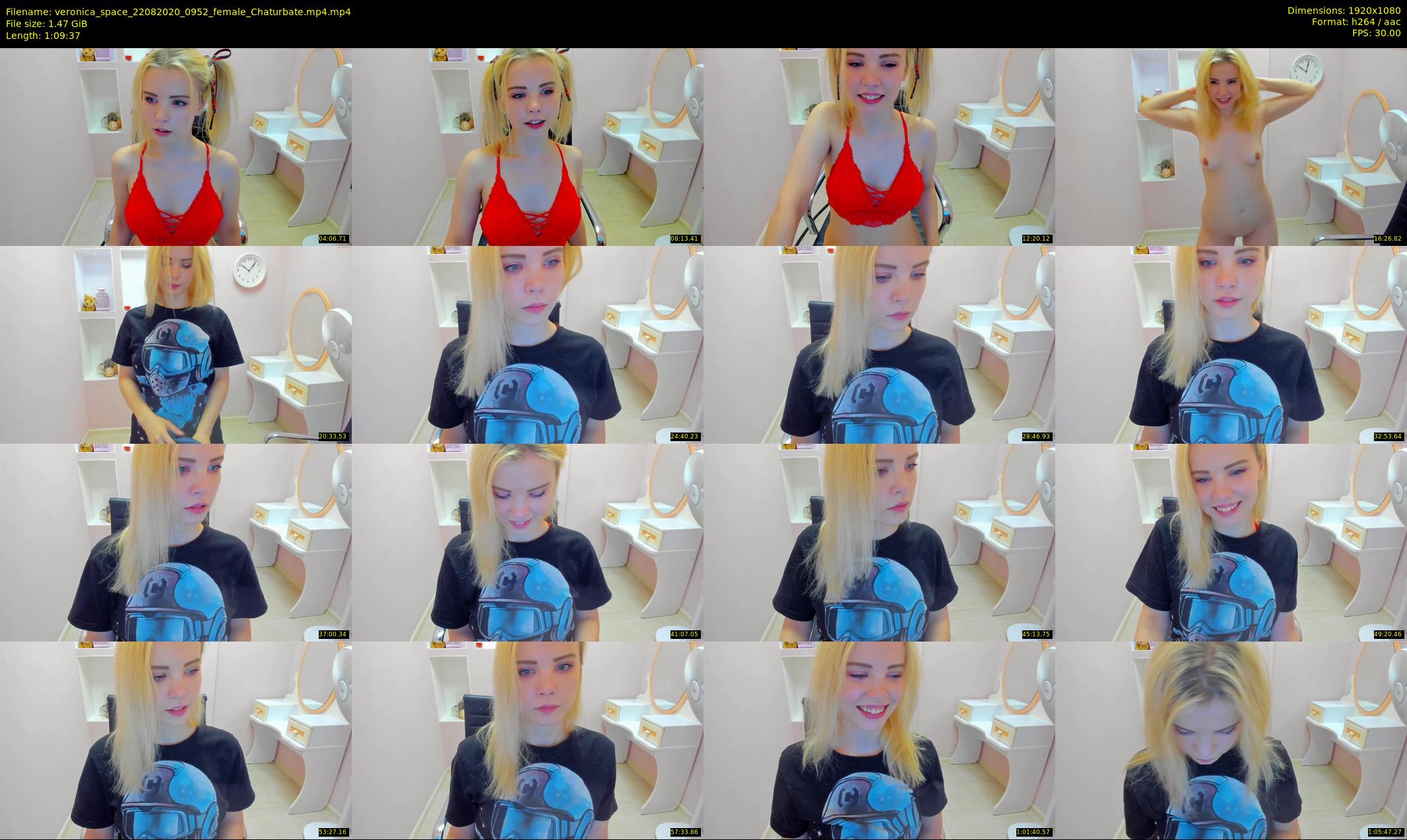 veronica_space — 70 minute Chaturbate female cam show recording, 1080p, Aug 22, 2020