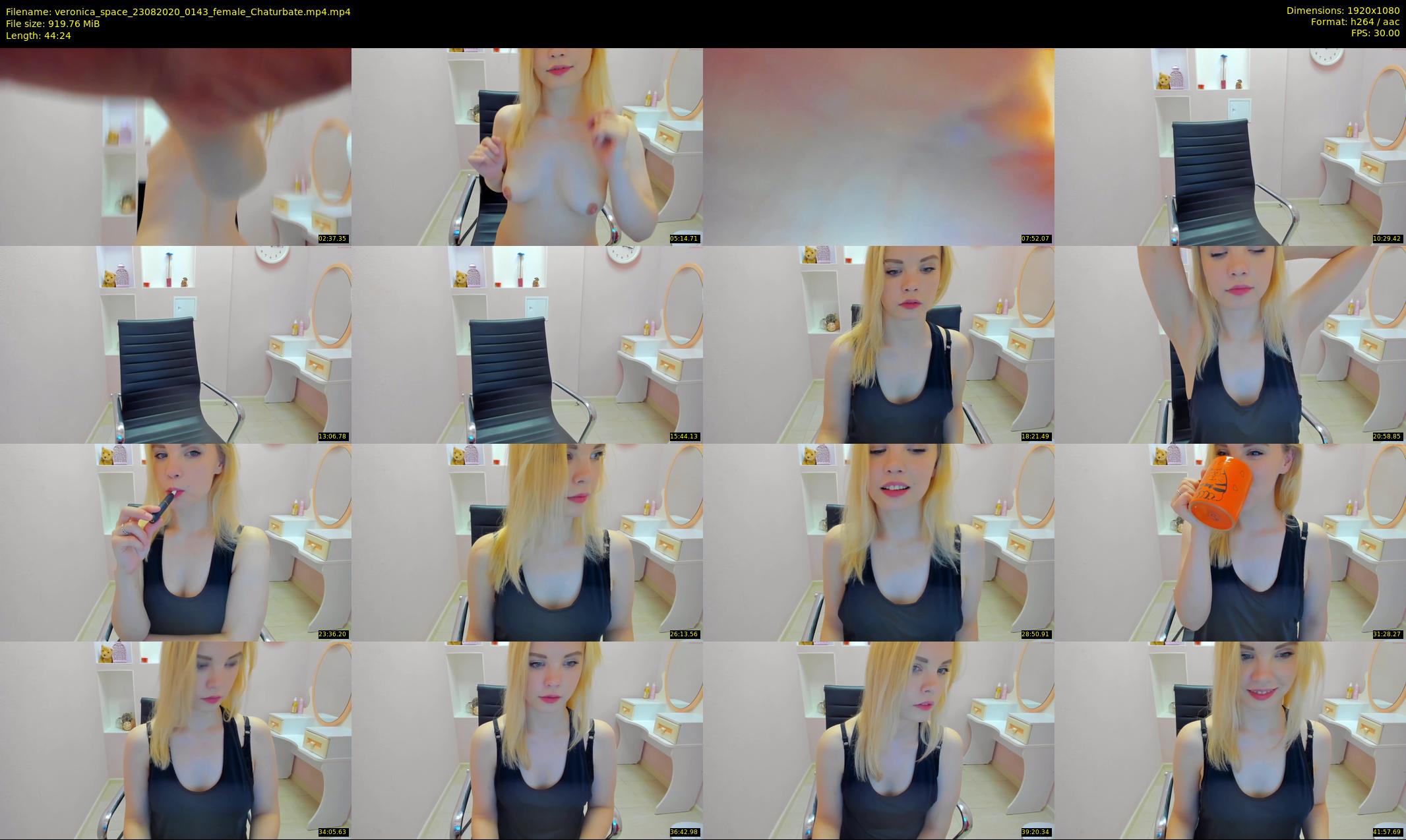 veronica_space — 45 minute Chaturbate female cam show recording, 1080p, Aug 23, 2020