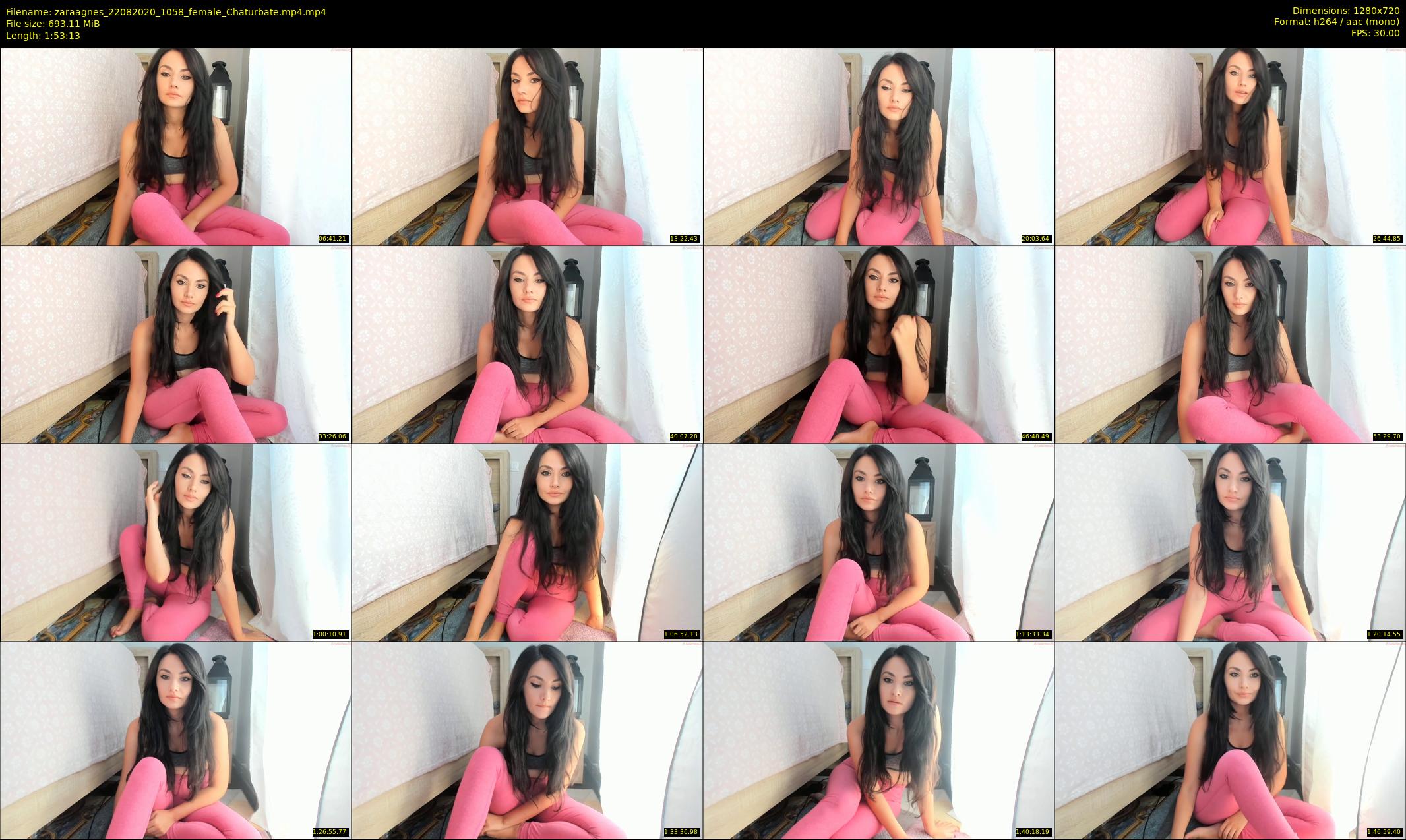 zaraagnes — 114 minute Chaturbate female cam show recording, 720p, Aug 22, 2020