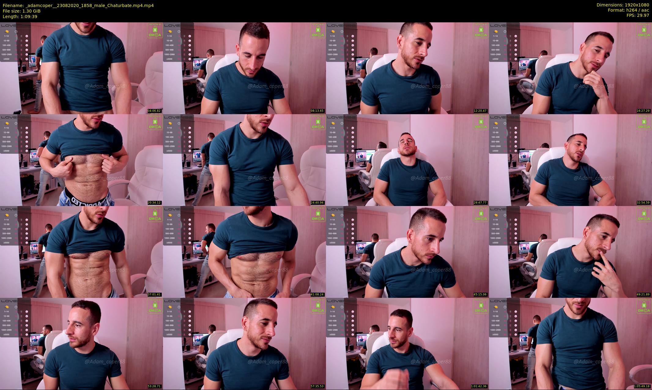 _adamcoper_ — 70 minute Chaturbate male cam show recording, 1080p, Aug 23, 2020