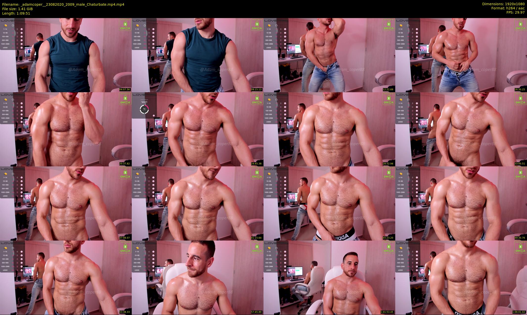 _adamcoper_ — 70 minute Chaturbate male cam show recording, 1080p, Aug 23, 2020