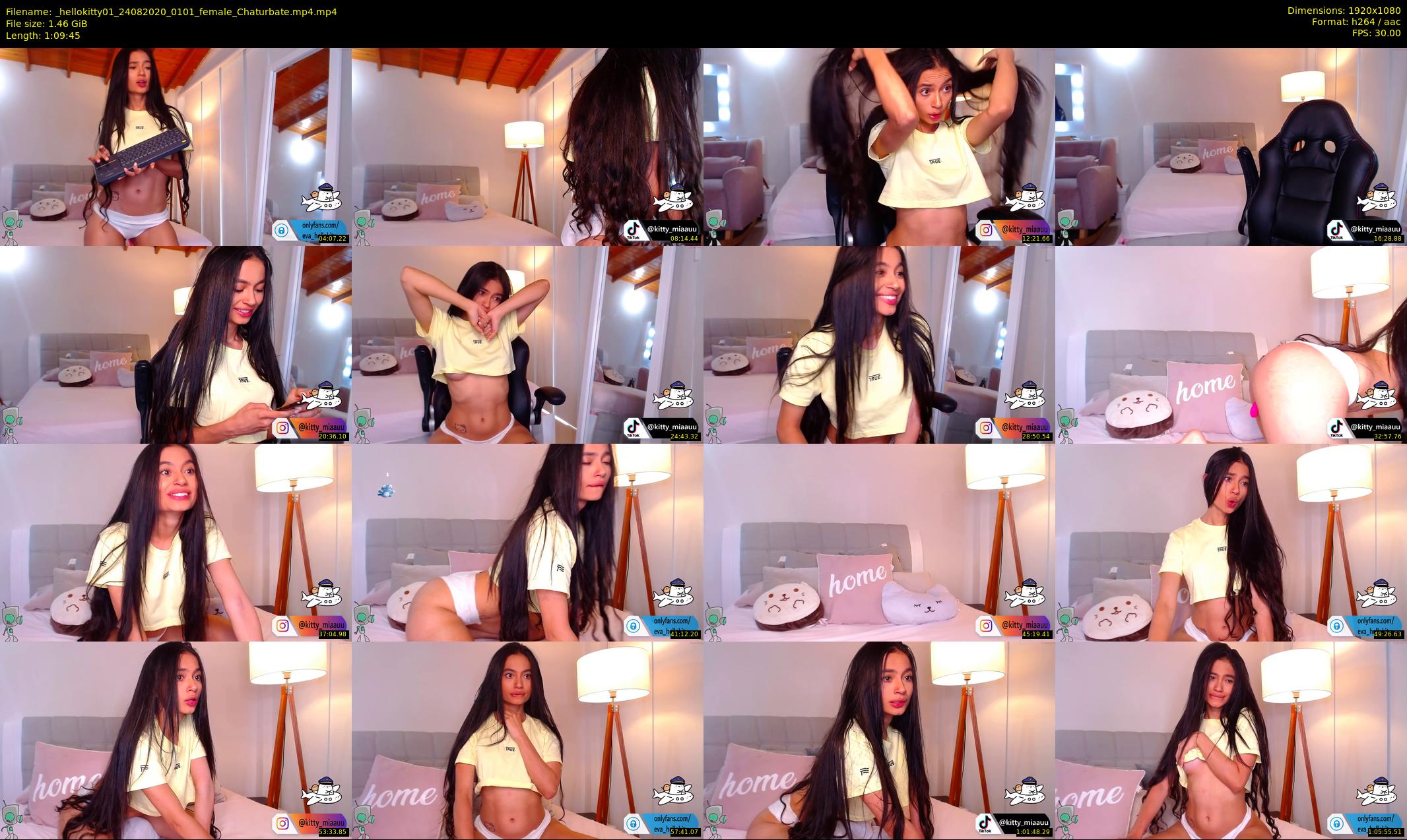 _hellokitty01 — 70 minute Chaturbate female cam show recording, 1080p, Aug 24, 2020
