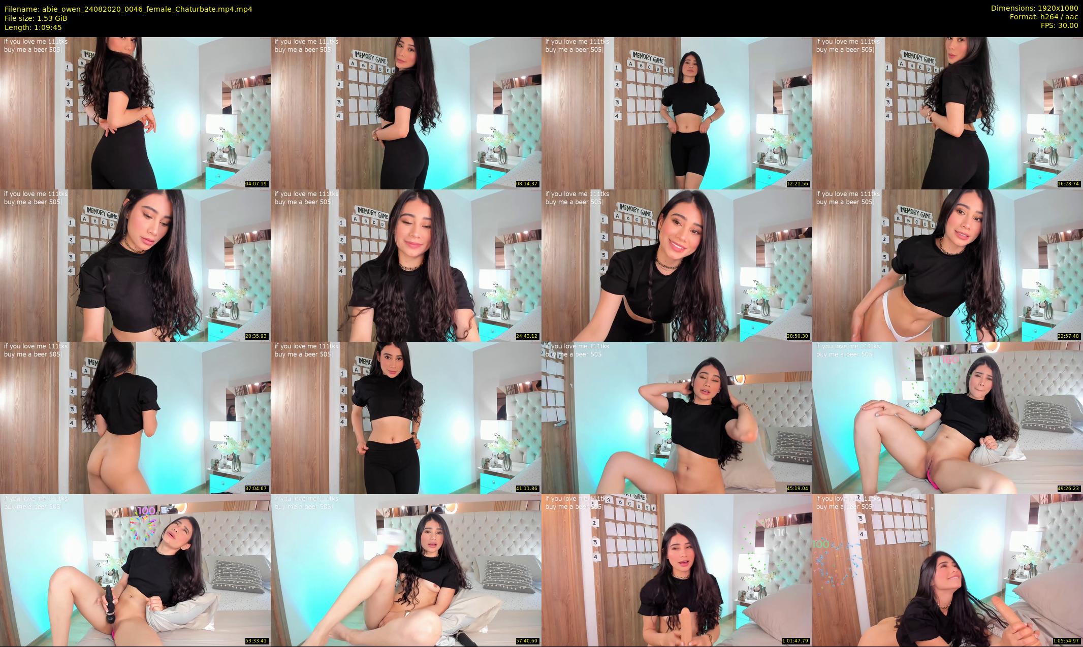 abie_owen — 70 minute Chaturbate female cam show recording, 1080p, Aug 24, 2020