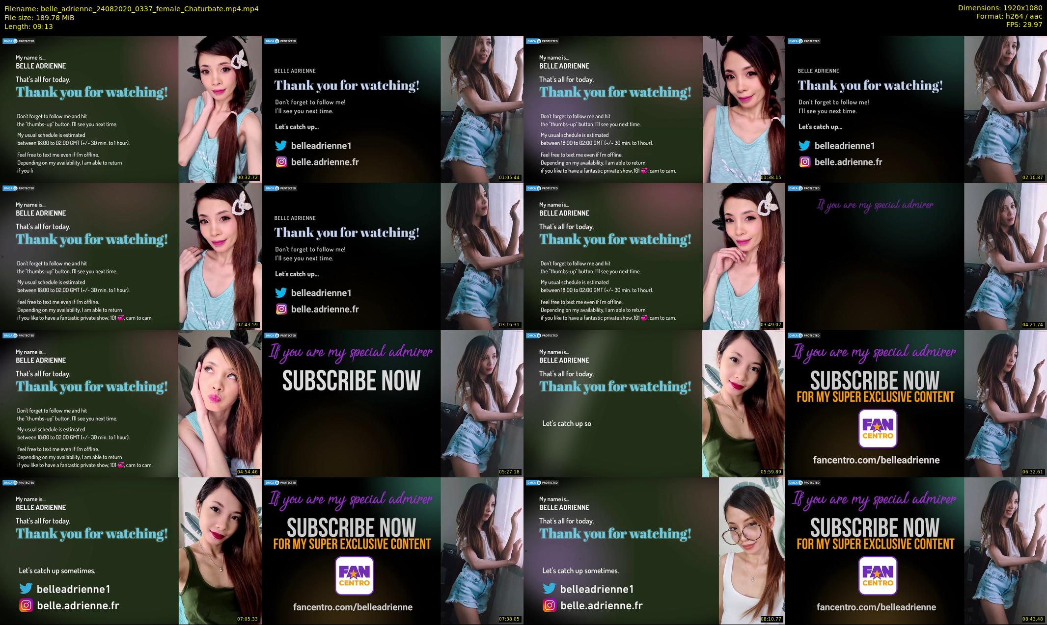 belle_adrienne — 10 minute Chaturbate couple cam show recording, 1080p, Aug 24, 2020