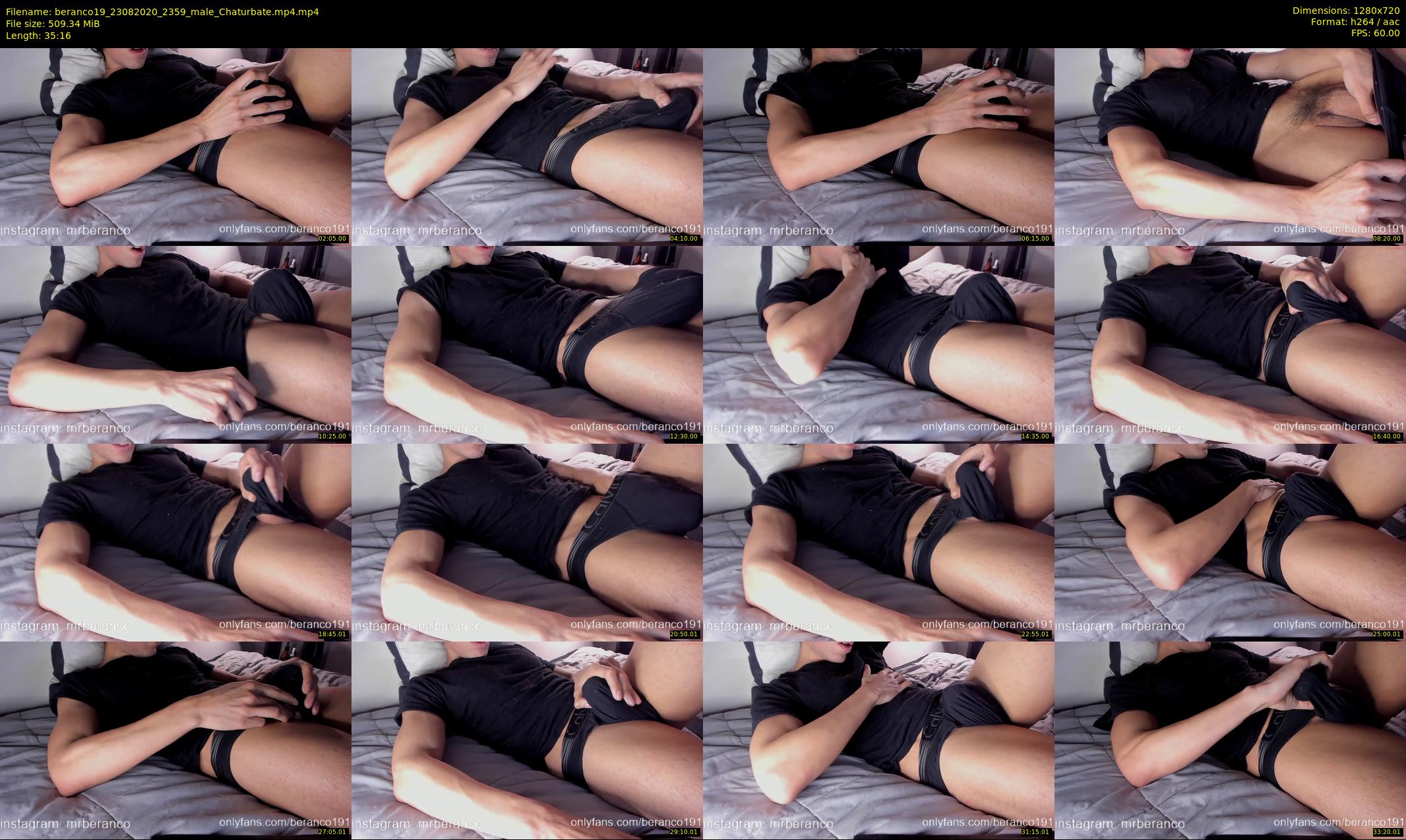 beranco19 — 36 minute Chaturbate male cam show recording, 720p, Aug 23, 2020