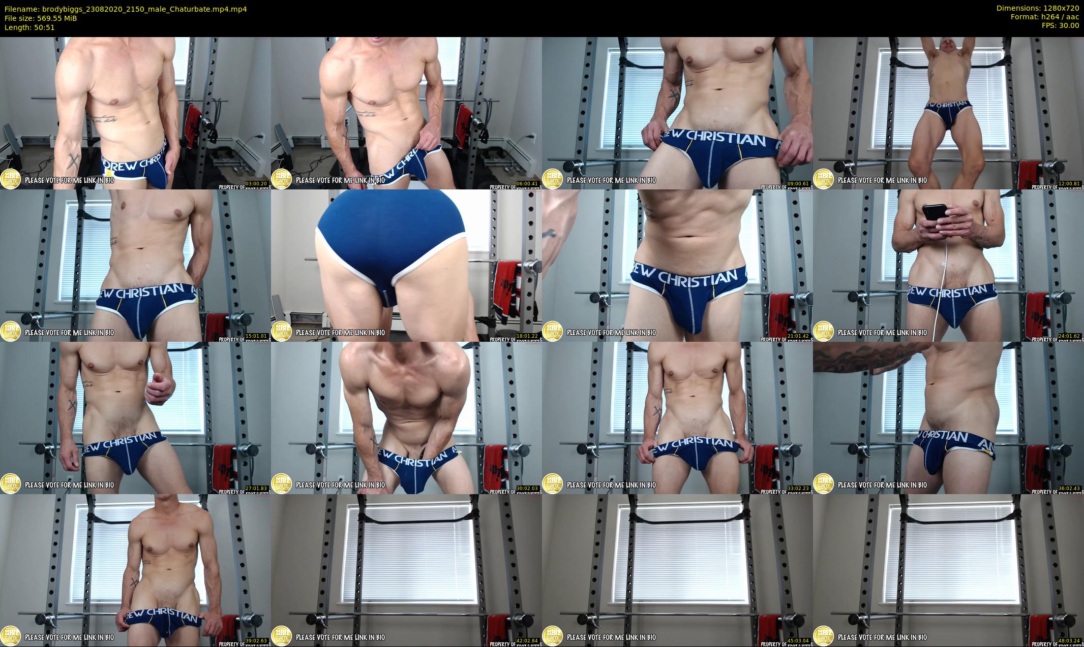 brodybiggs — 51 minute Chaturbate male cam show recording, 720p, Aug 23, 2020