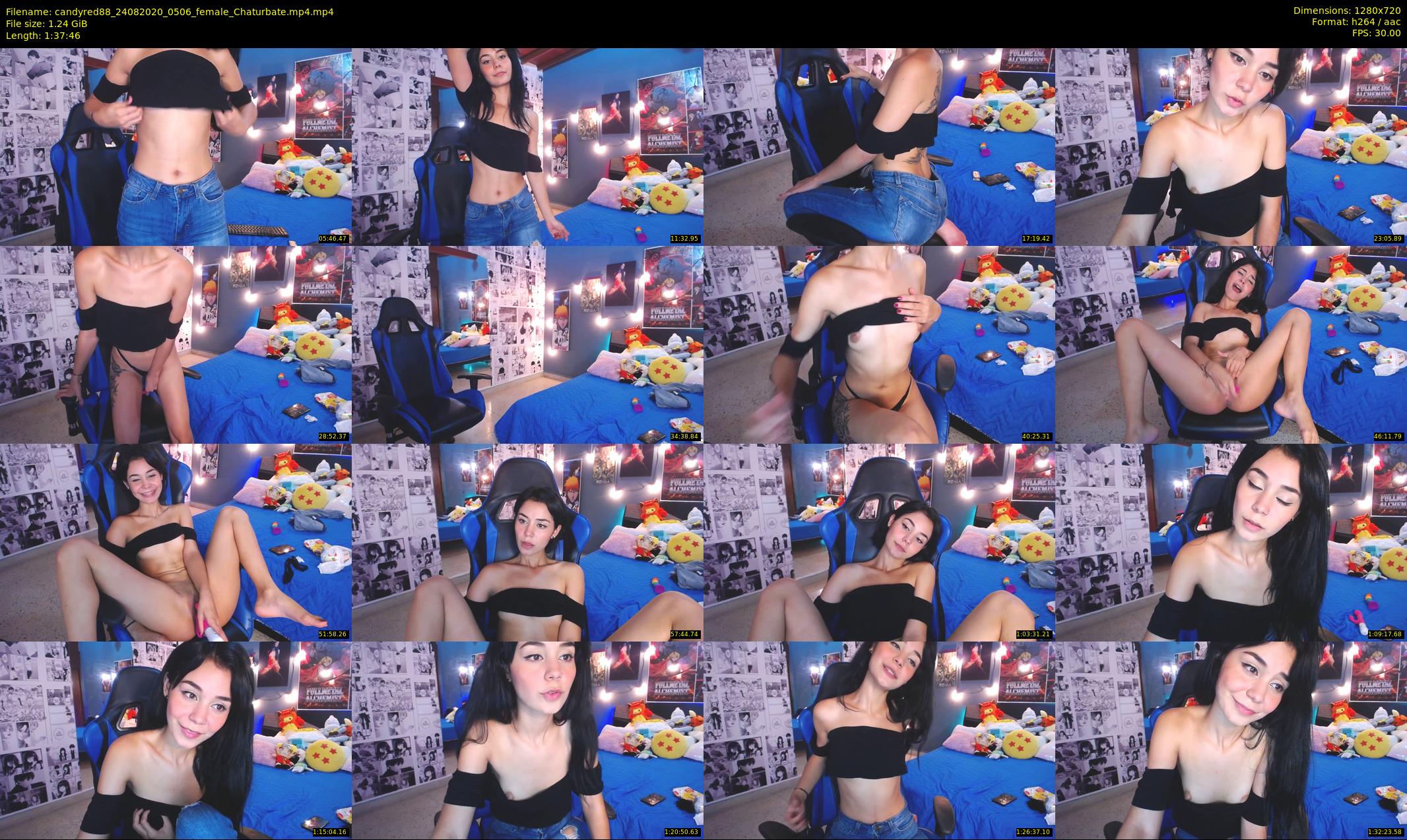 candyred88 — 98 minute Chaturbate female cam show recording, 720p, Aug 24, 2020