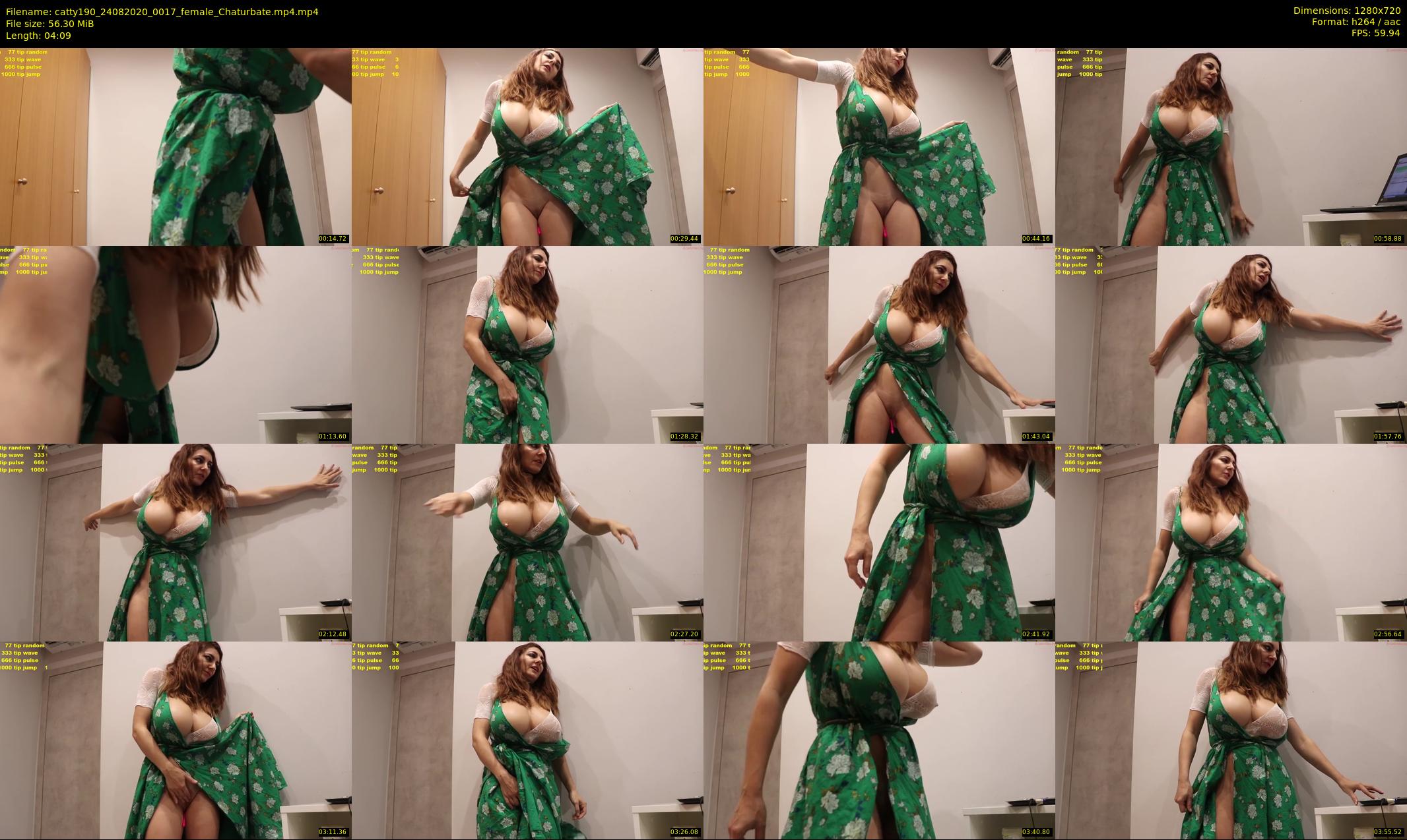 catty190 — 5 minute Chaturbate female cam show recording, 720p, Aug 24, 2020