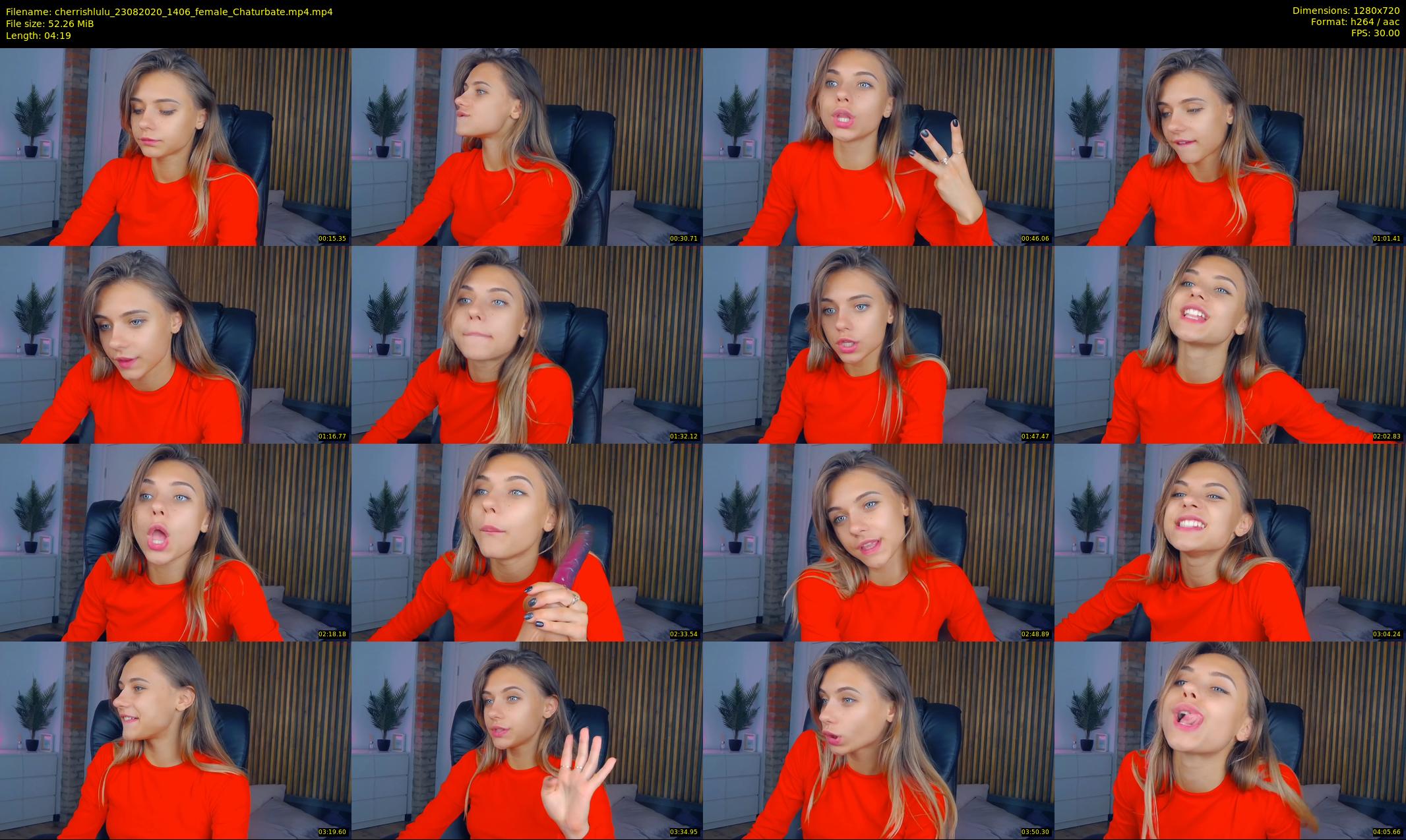 cherrishlulu — 5 minute Chaturbate female cam show recording, 720p, Aug 23, 2020