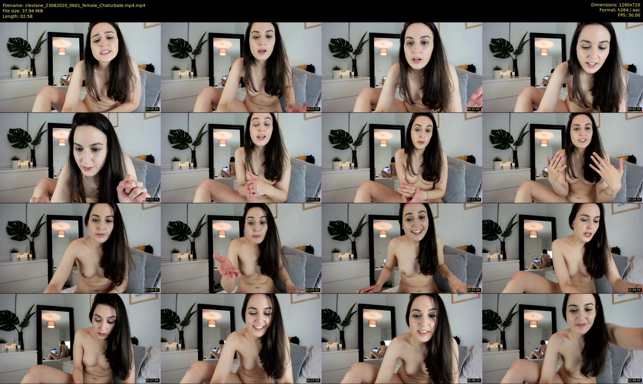 cleolane — 3 minute Chaturbate female cam show recording, 720p, Aug 23, 2020