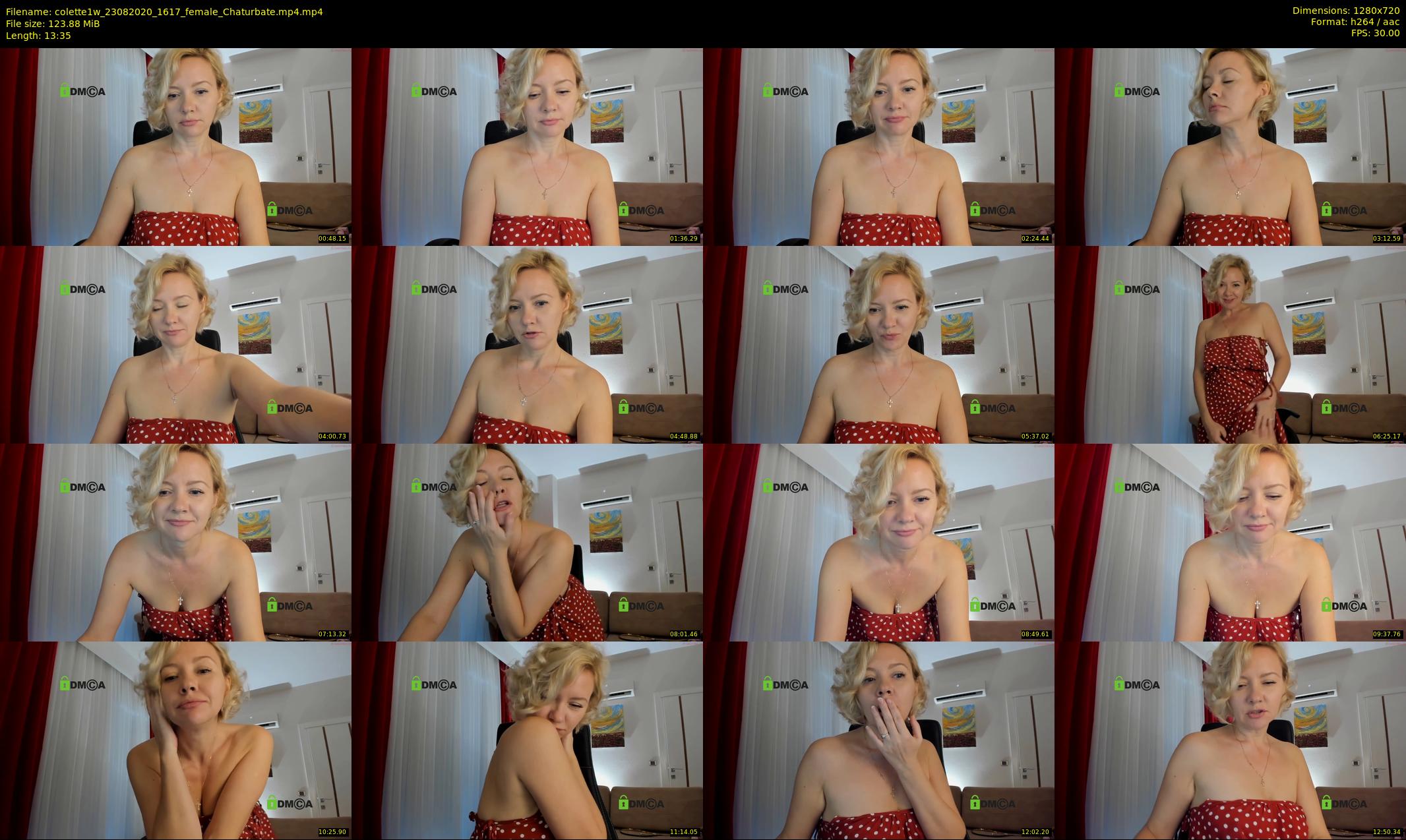 colette1w — 14 minute Chaturbate female cam show recording, 720p, Aug 23, 2020