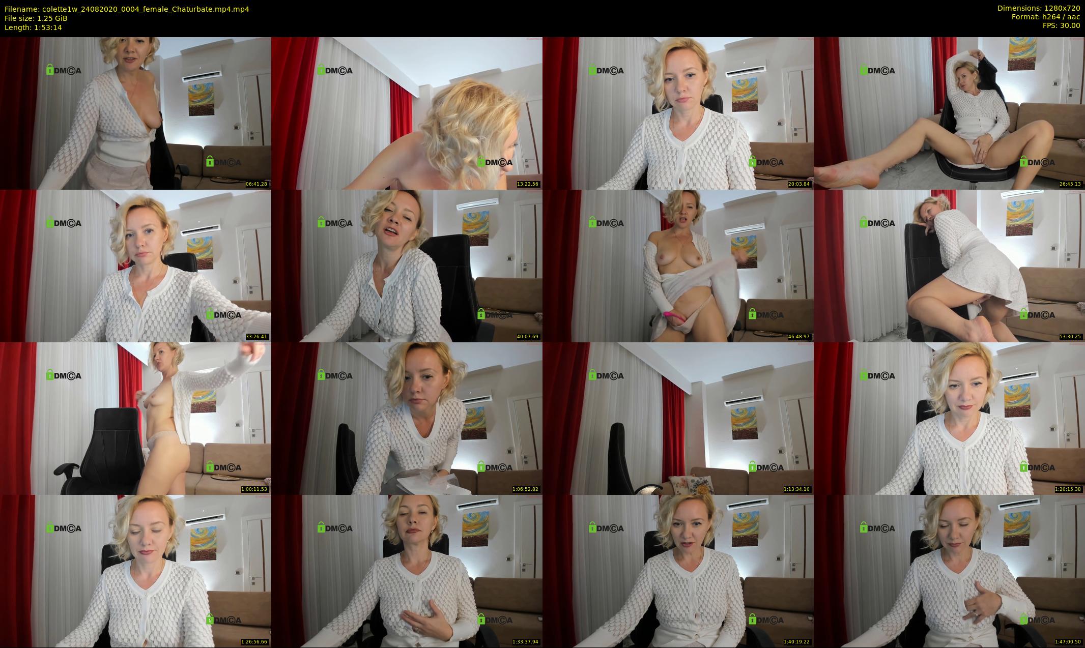 colette1w — 114 minute Chaturbate female cam show recording, 720p, Aug 24, 2020