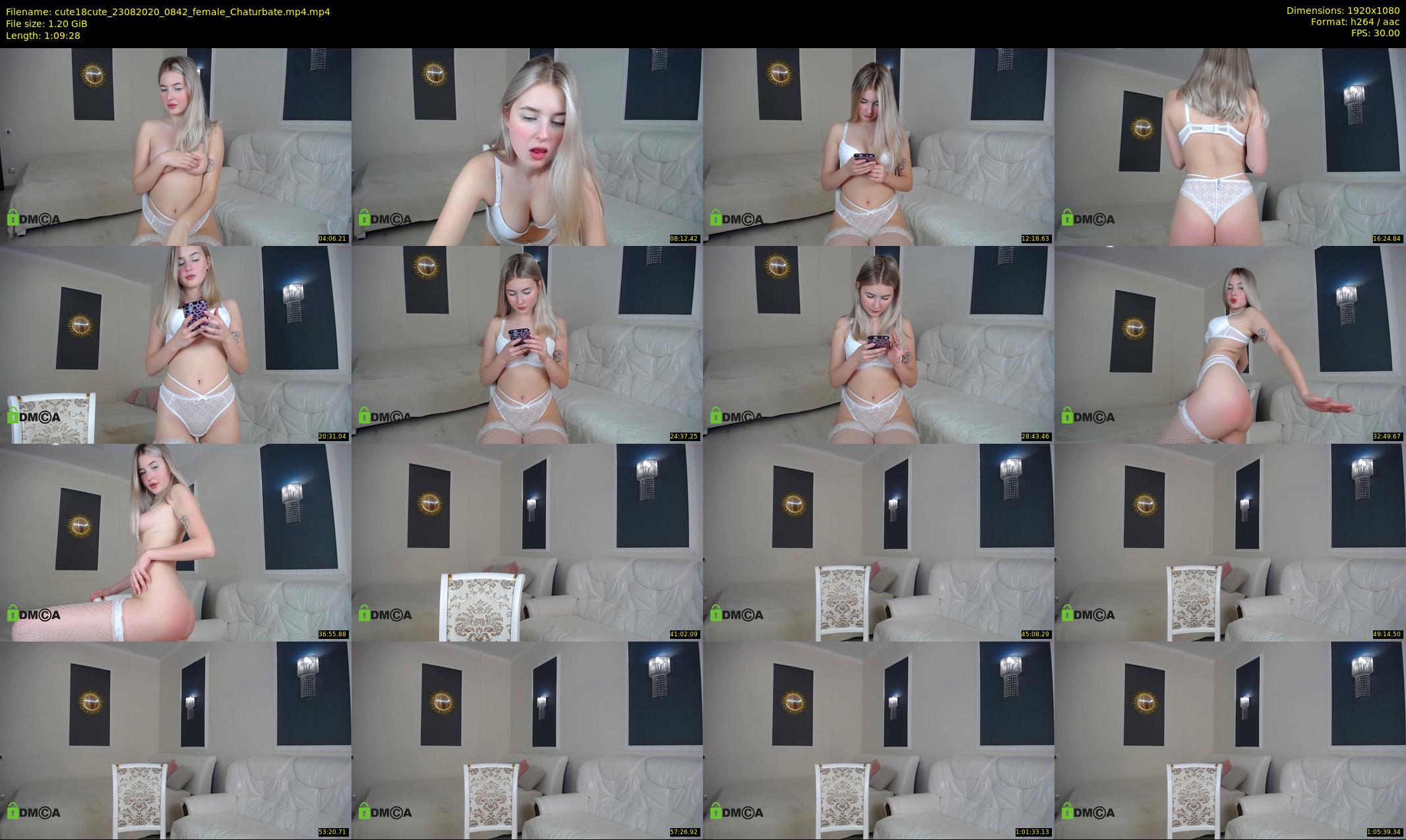 cute18cute — 70 minute Chaturbate female cam show recording, 1080p, Aug 23, 2020