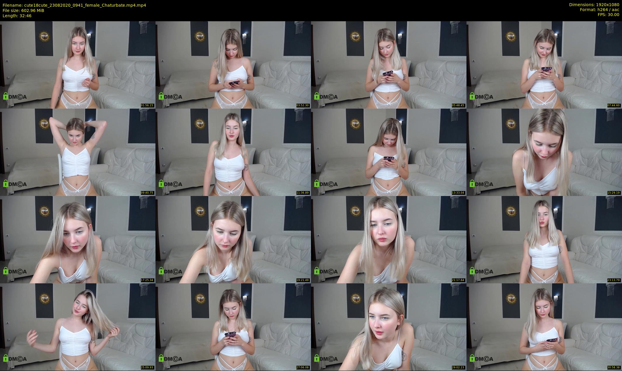 cute18cute — 33 minute Chaturbate female cam show recording, 1080p, Aug 23, 2020