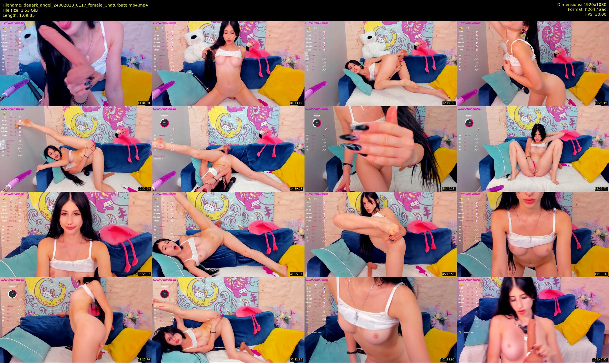 daaark_angel — 70 minute Chaturbate female cam show recording, 1080p, Aug 24, 2020