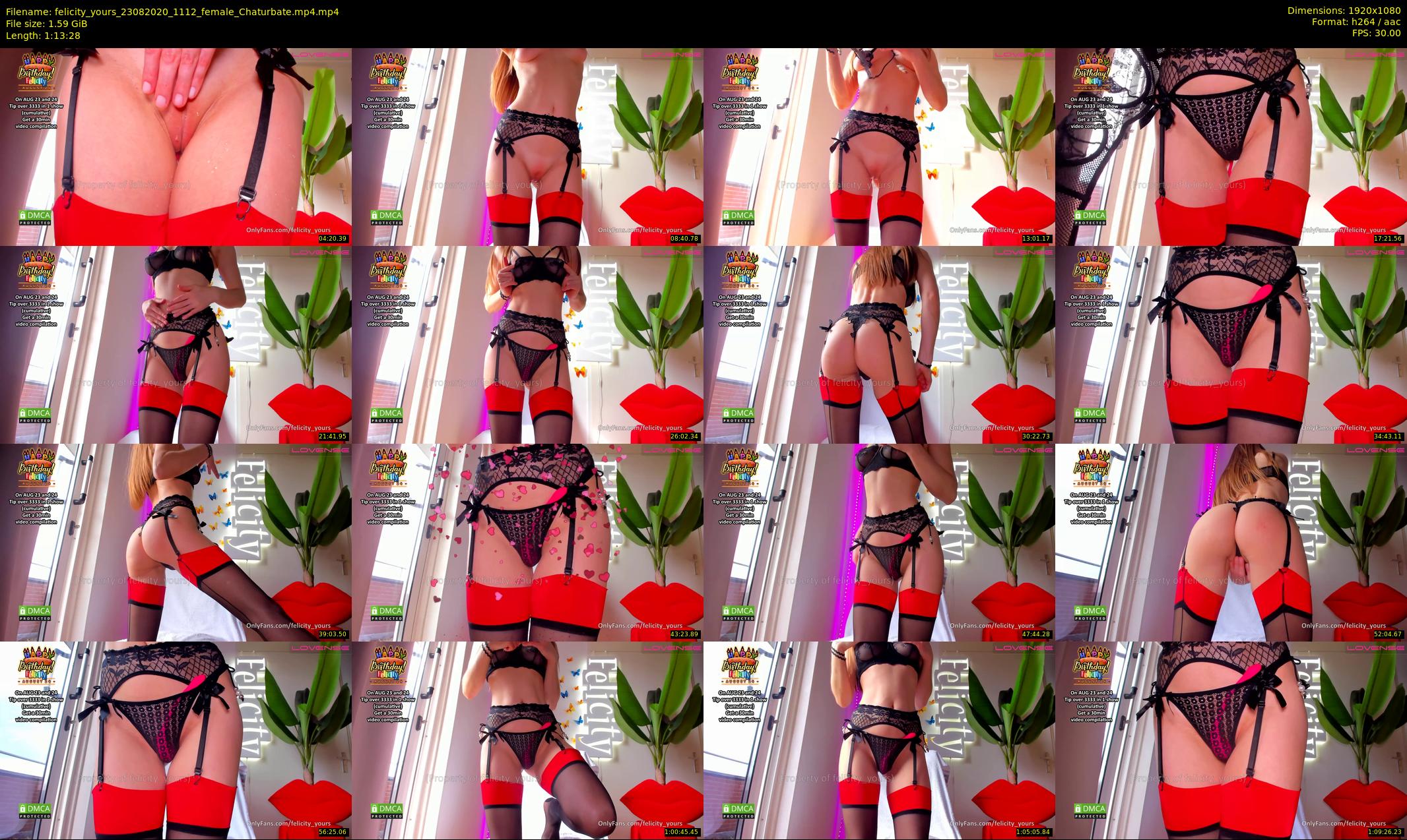 felicity_yours — 74 minute Chaturbate female cam show recording, 1080p, Aug 23, 2020