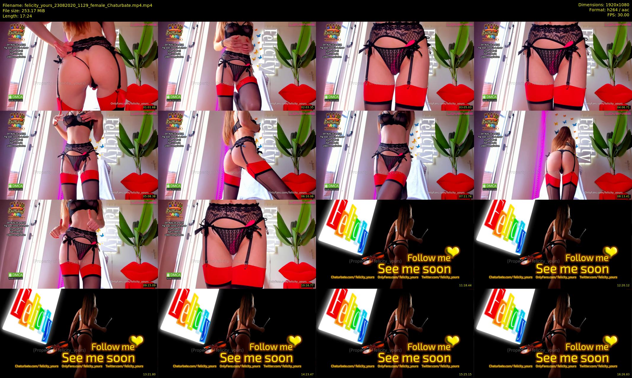 felicity_yours — 18 minute Chaturbate female cam show recording, 1080p, Aug 23, 2020