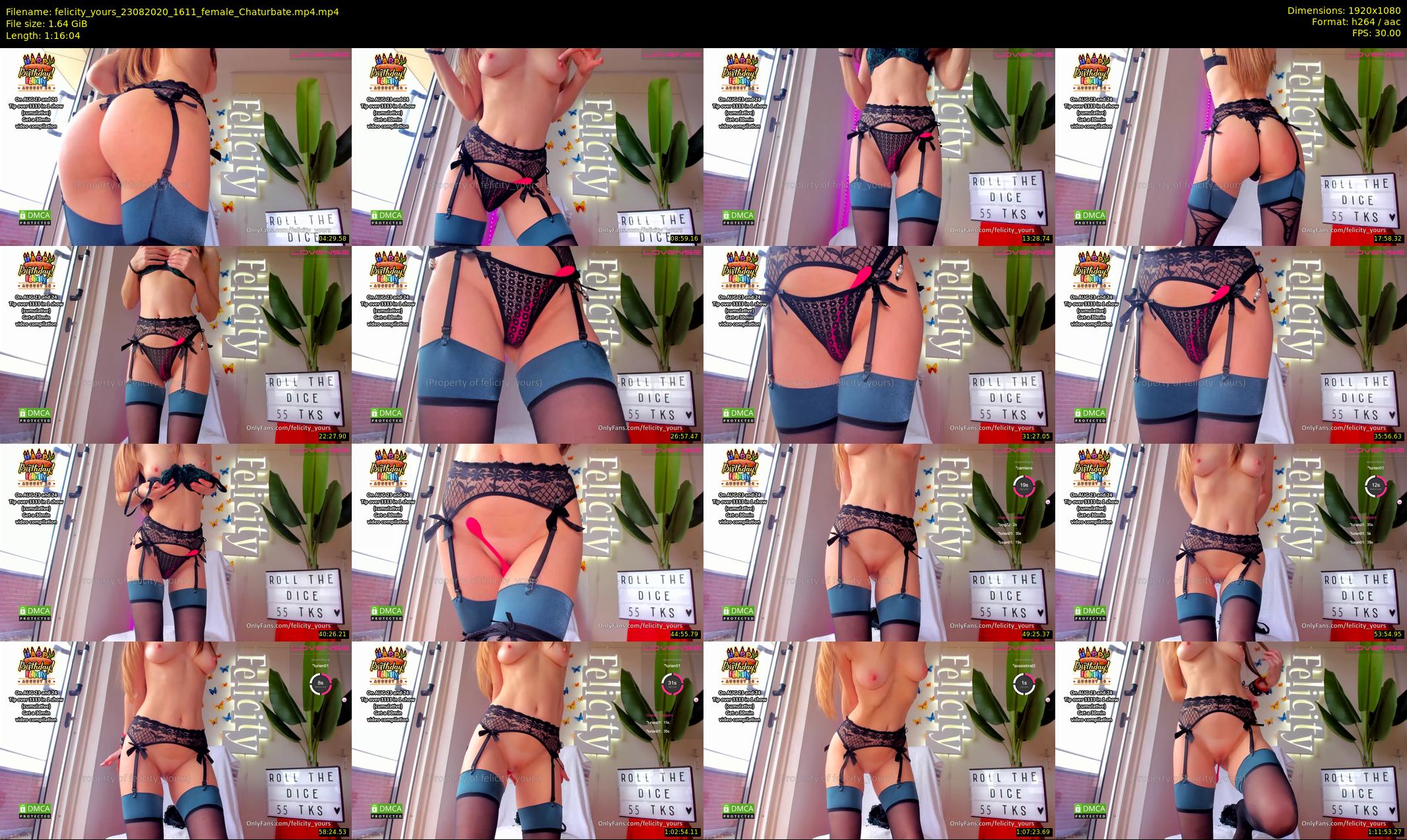 felicity_yours — 77 minute Chaturbate female cam show recording, 1080p, Aug 23, 2020