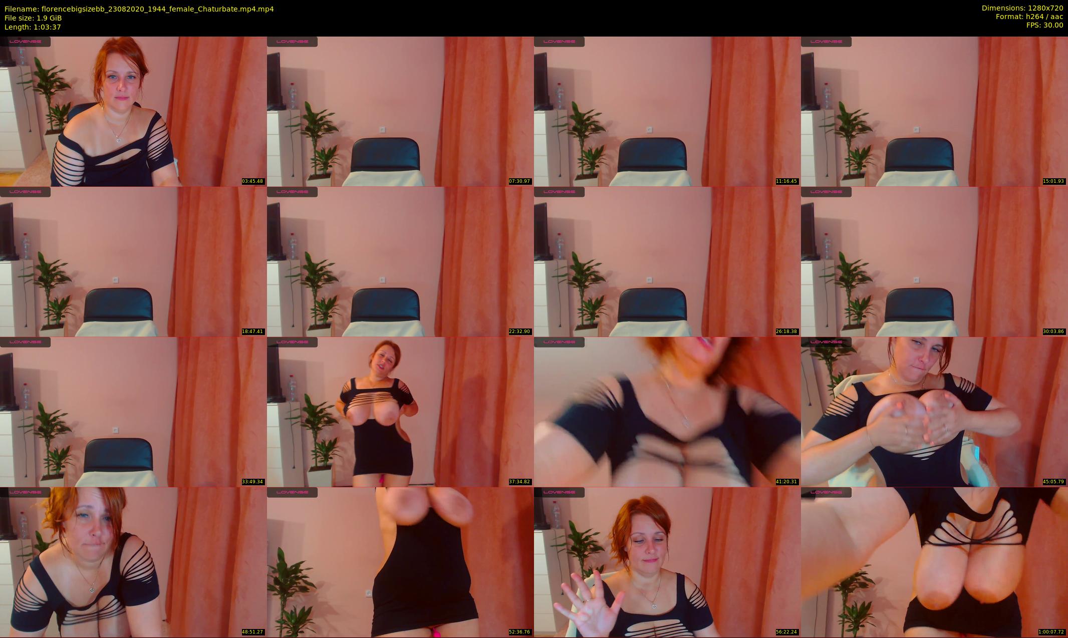 florencebigsizebb — 64 minute Chaturbate female cam show recording, 720p, Aug 23, 2020