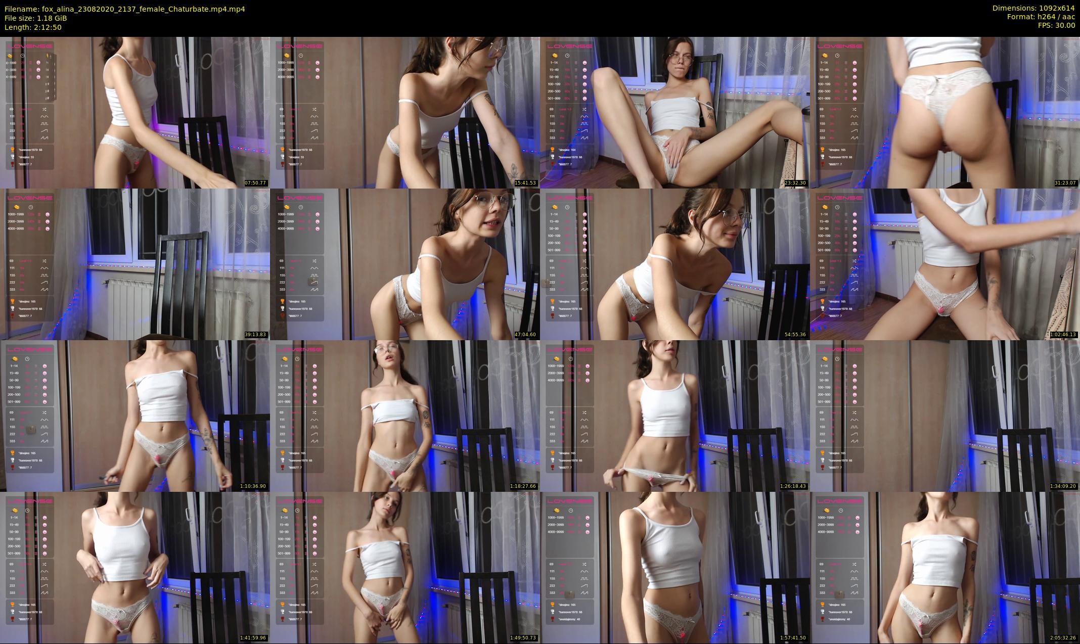 fox_alina — 133 minute Chaturbate female cam show recording, 480p, Aug 23, 2020