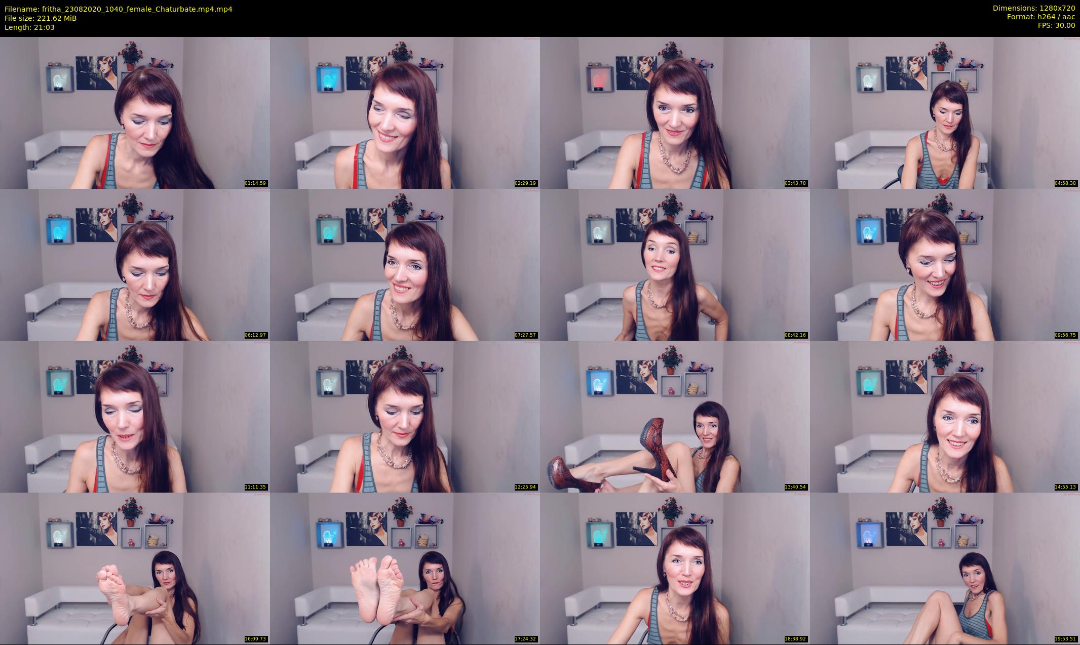fritha — 22 minute Chaturbate female cam show recording, 720p, Aug 23, 2020
