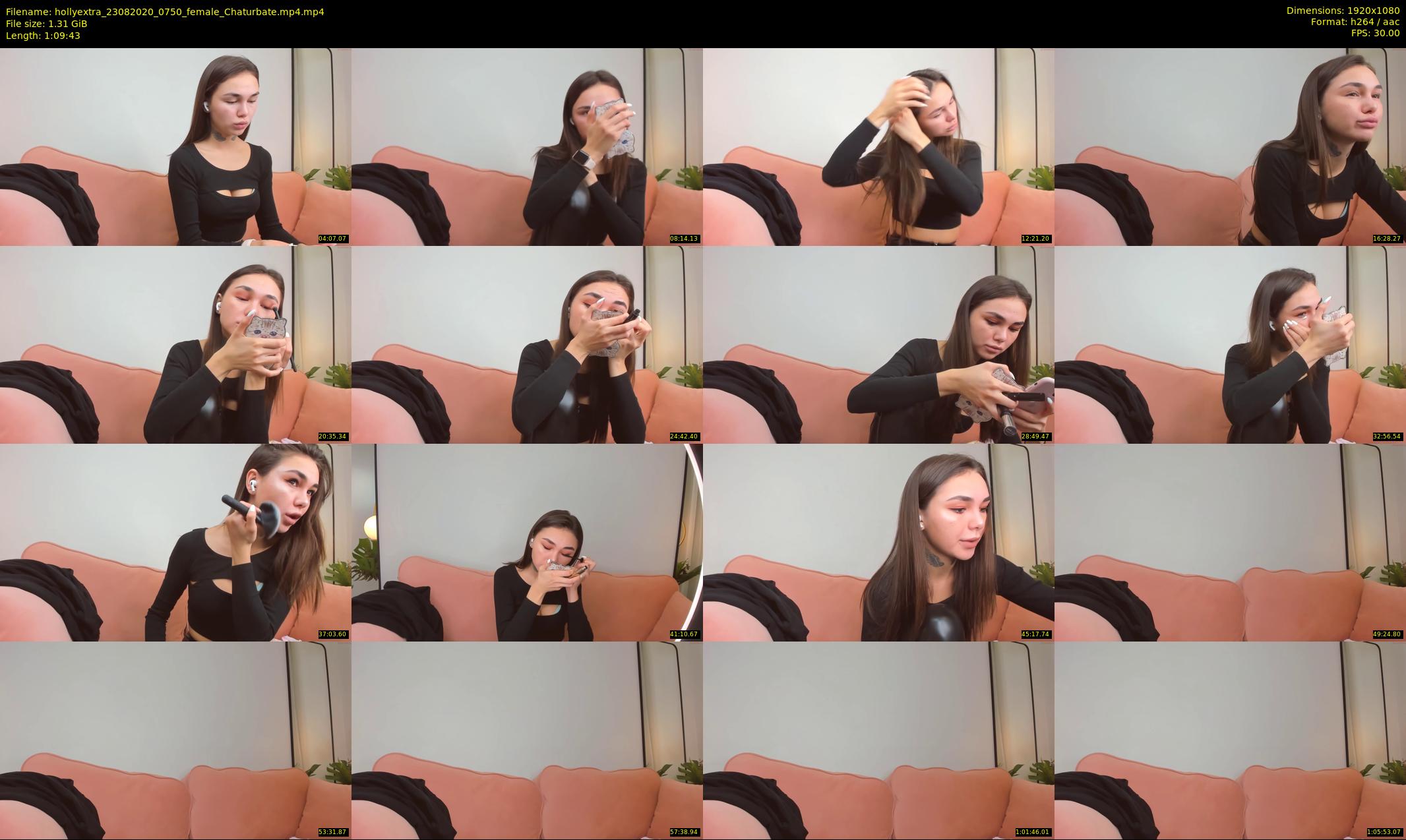 hollyextra — 70 minute Chaturbate female cam show recording, 1080p, Aug 23, 2020