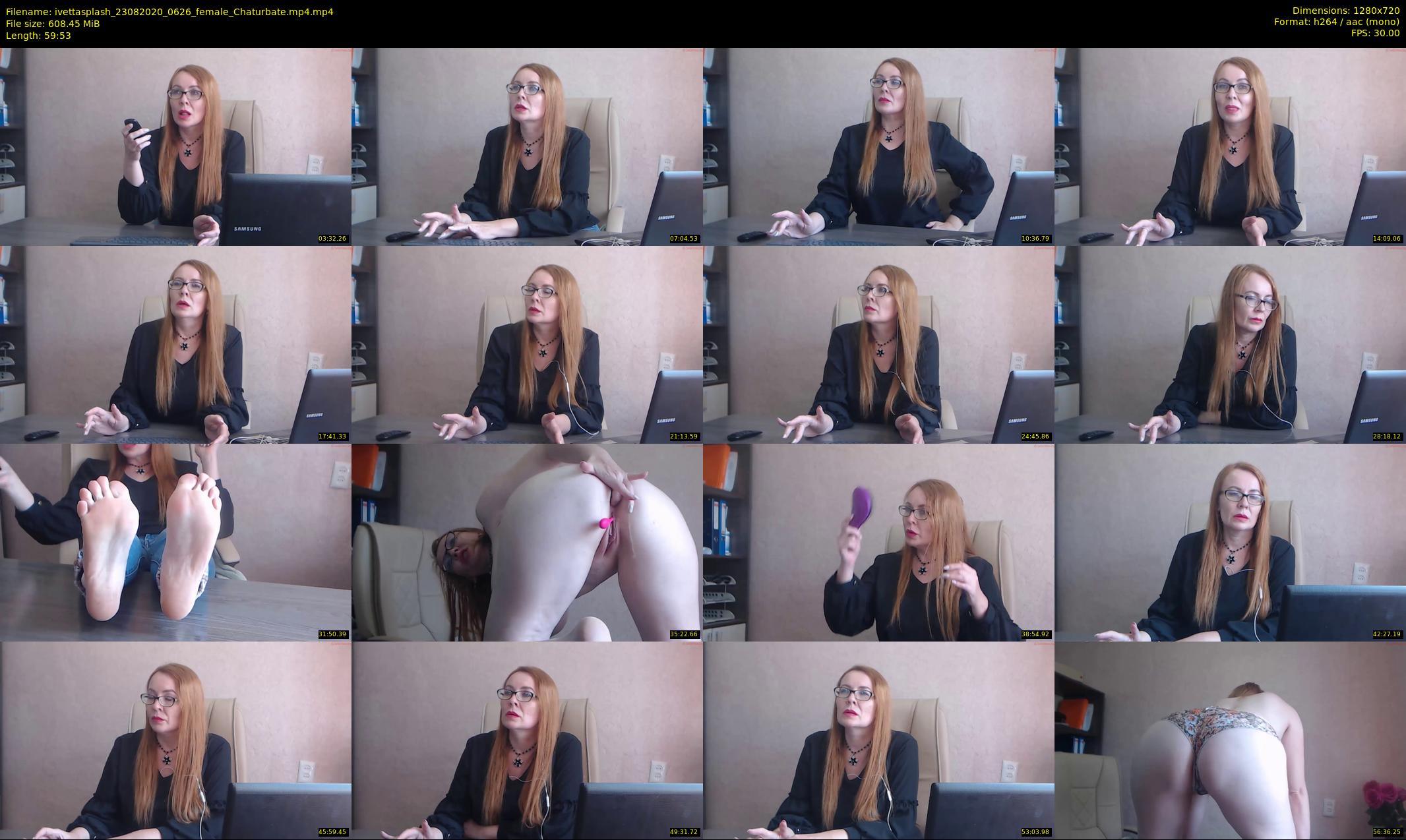 ivettasplash — 60 minute Chaturbate female cam show recording, 720p, Aug 23, 2020