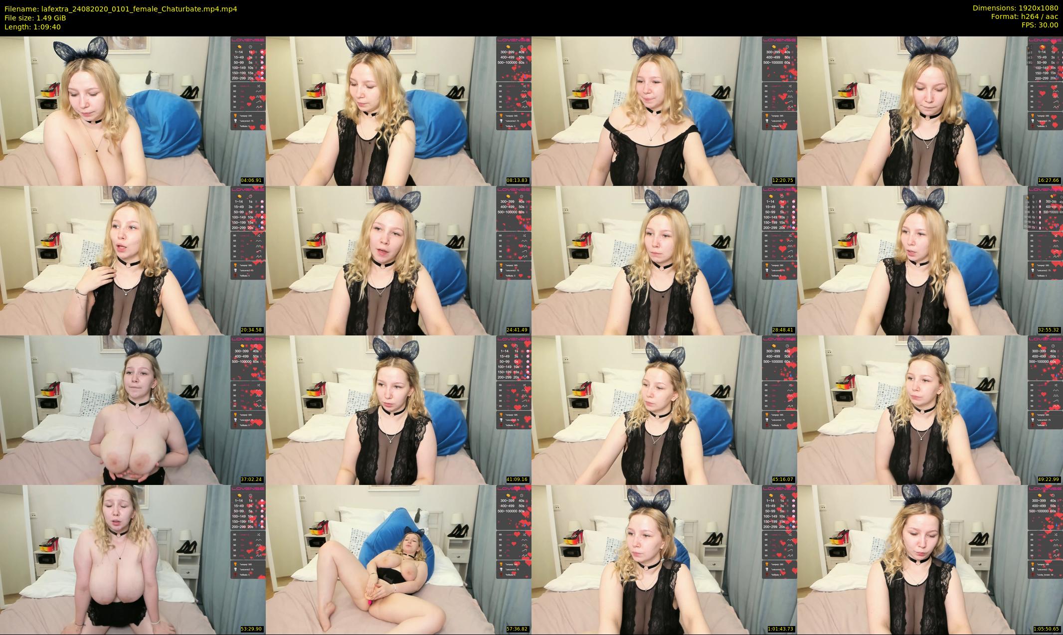 lafextra — 70 minute Chaturbate female cam show recording, 1080p, Aug 24, 2020