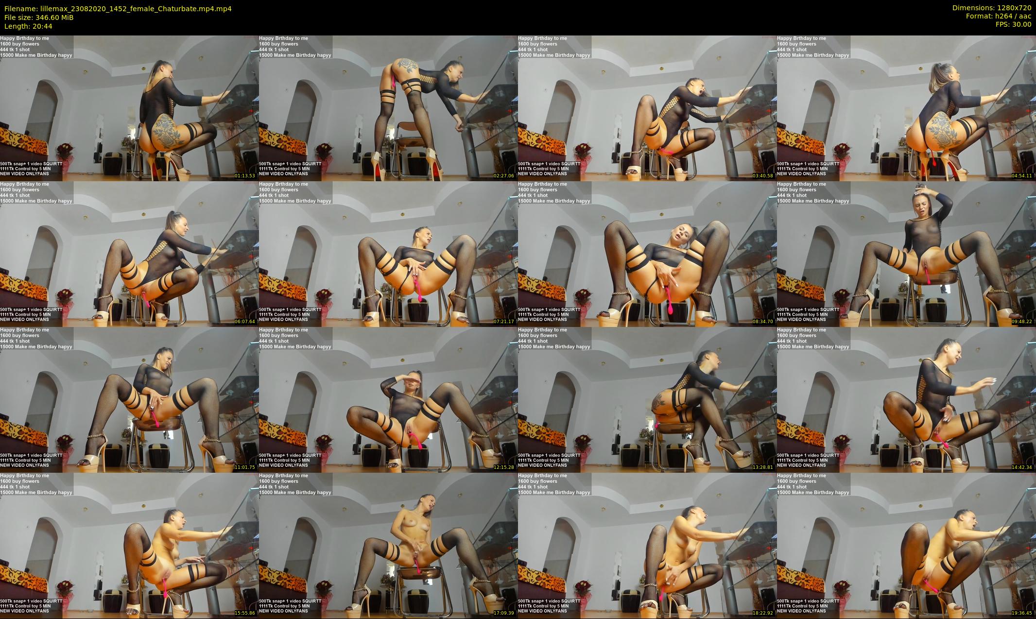 lillemax — 21 minute Chaturbate female cam show recording, 720p, Aug 23, 2020