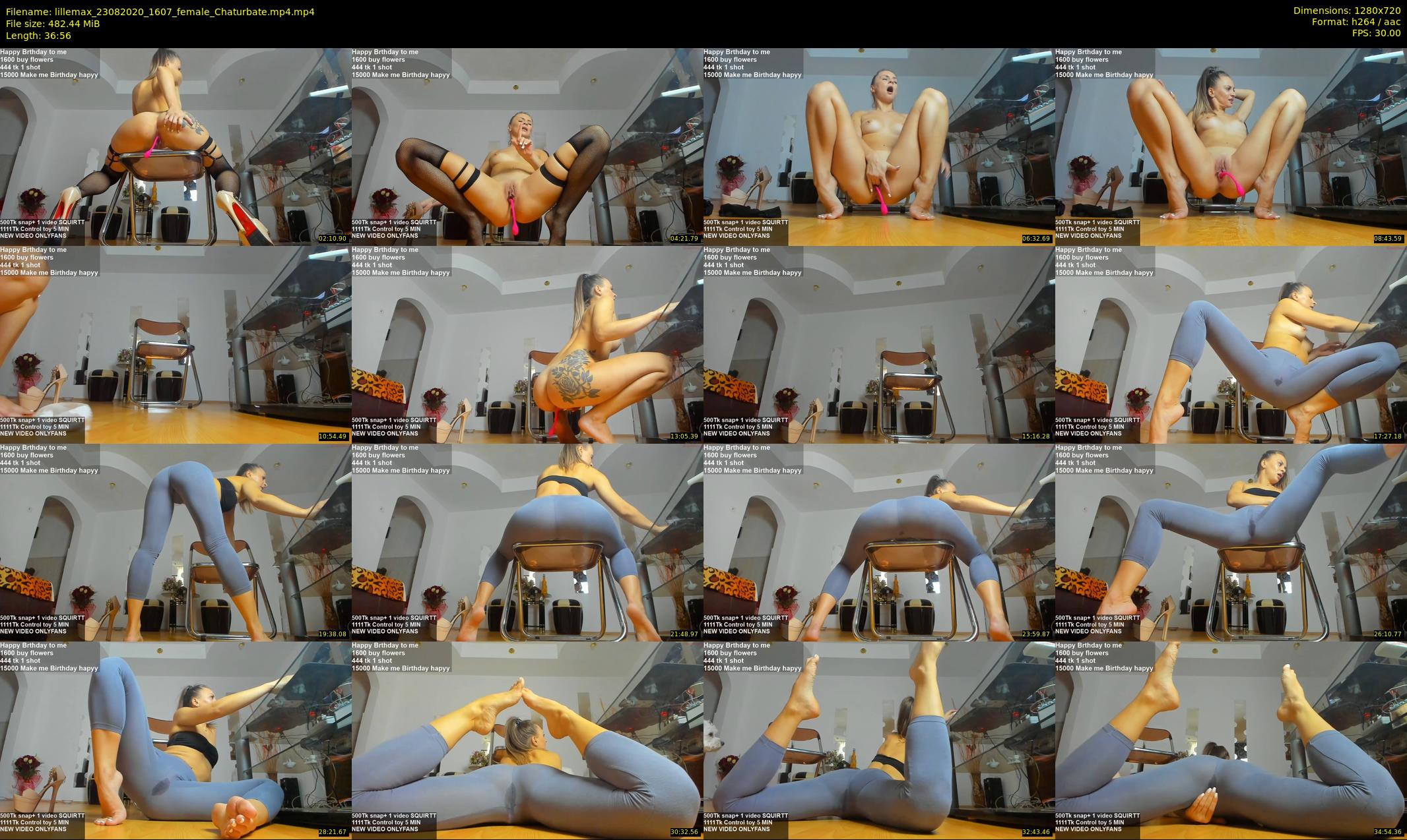 lillemax — 37 minute Chaturbate female cam show recording, 720p, Aug 23, 2020