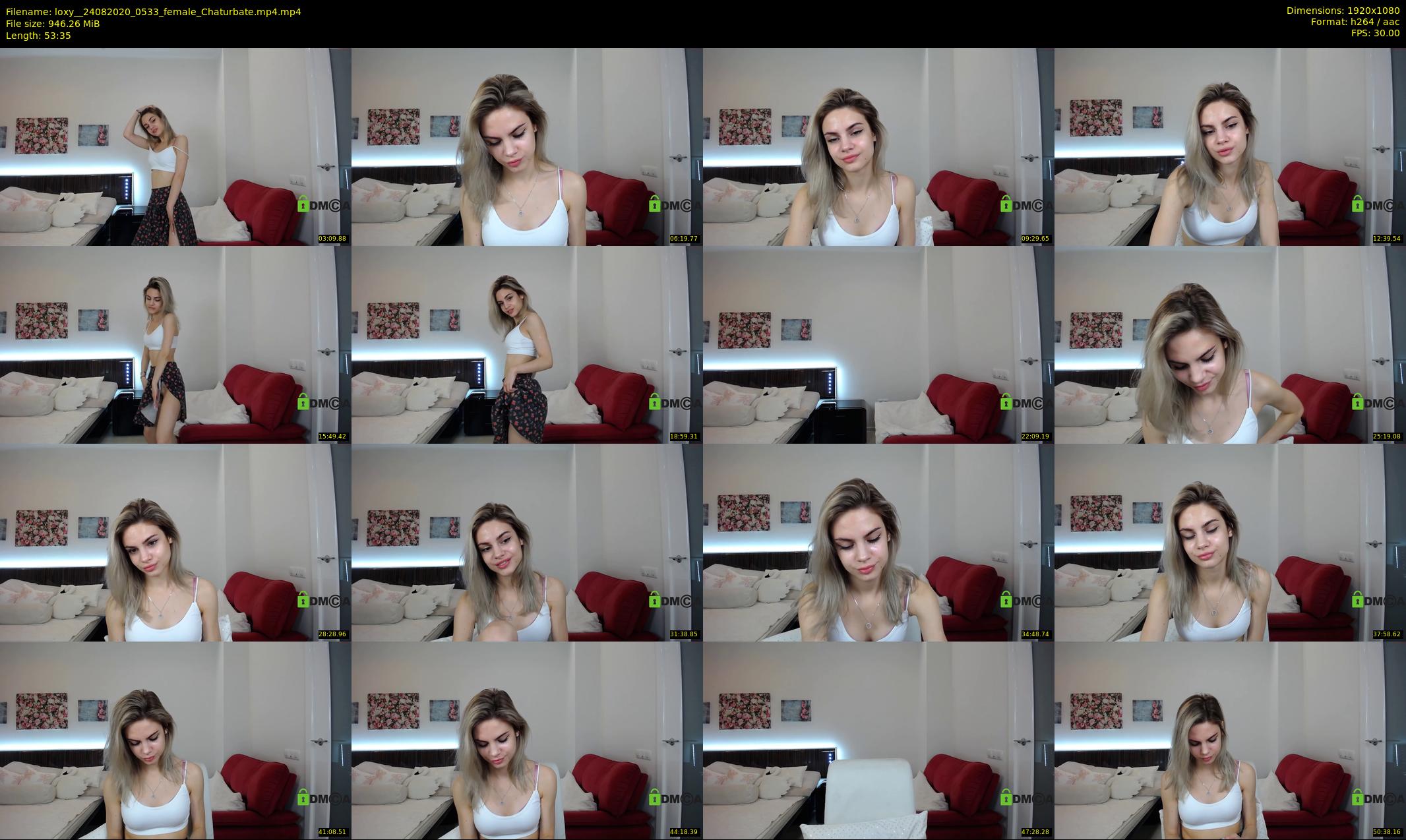 loxy_ — 54 minute Chaturbate female cam show recording, 1080p, Aug 24, 2020